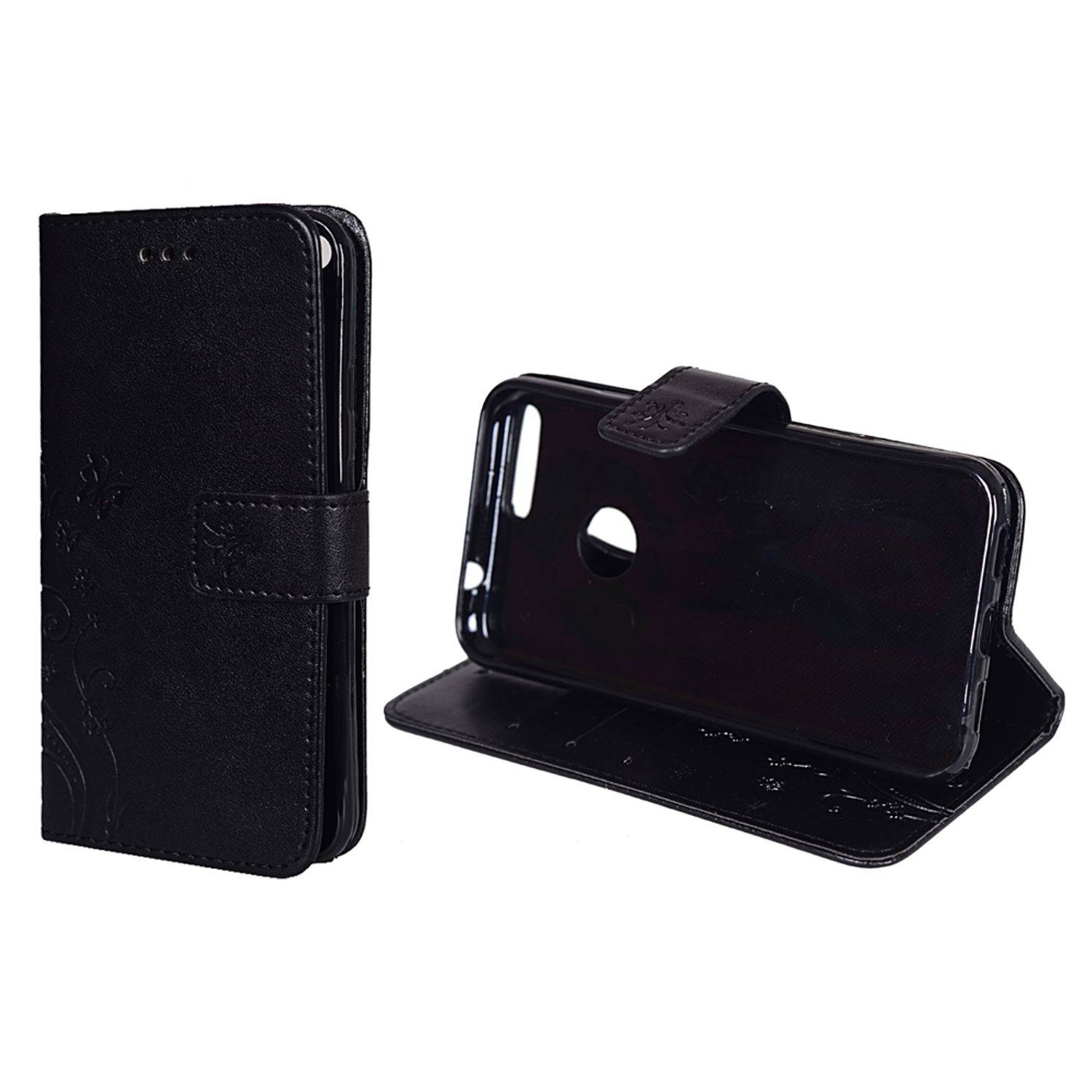 Google Pixel XL Handyhülle Bookcover Schwarz