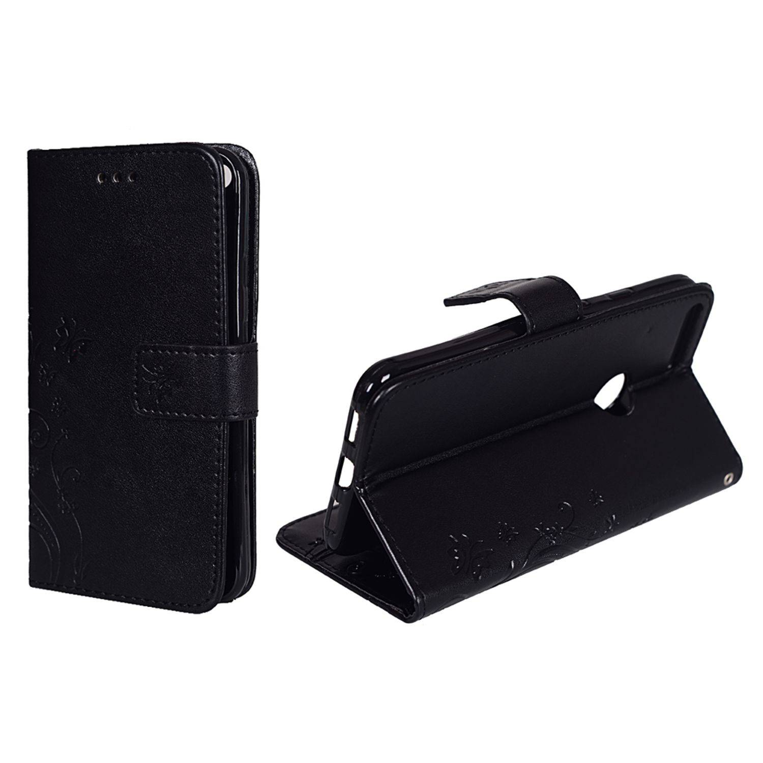 Google Pixel XL Handyhülle Bookcover Schwarz