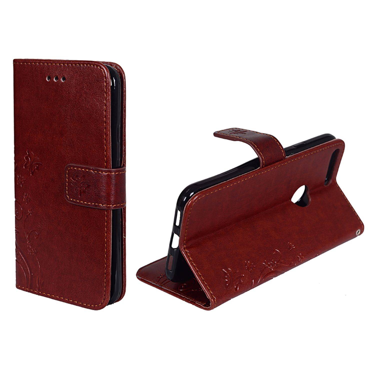 Google Pixel XL Handyhülle Bookcover Braun