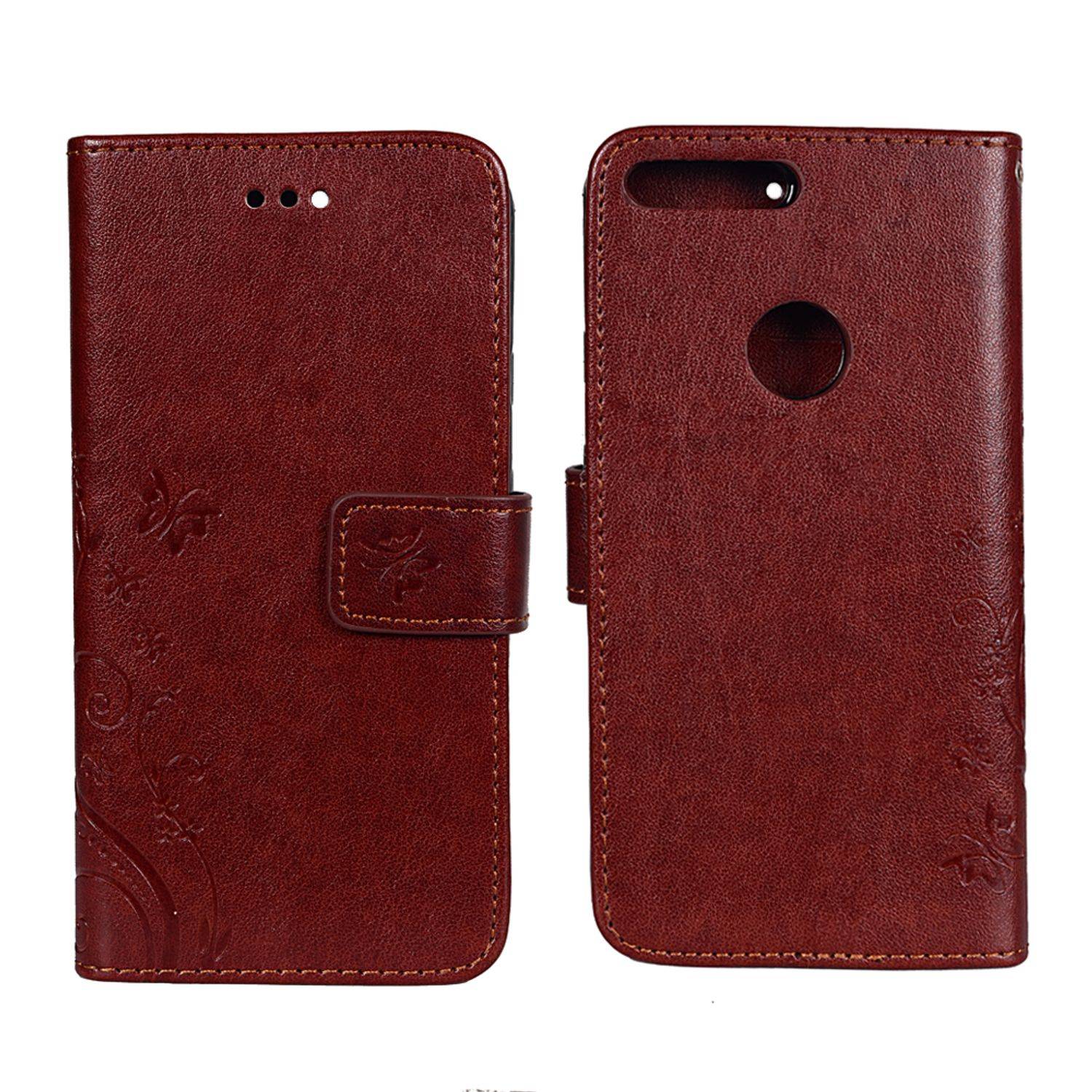 Google Pixel XL Handyhülle Bookcover Braun