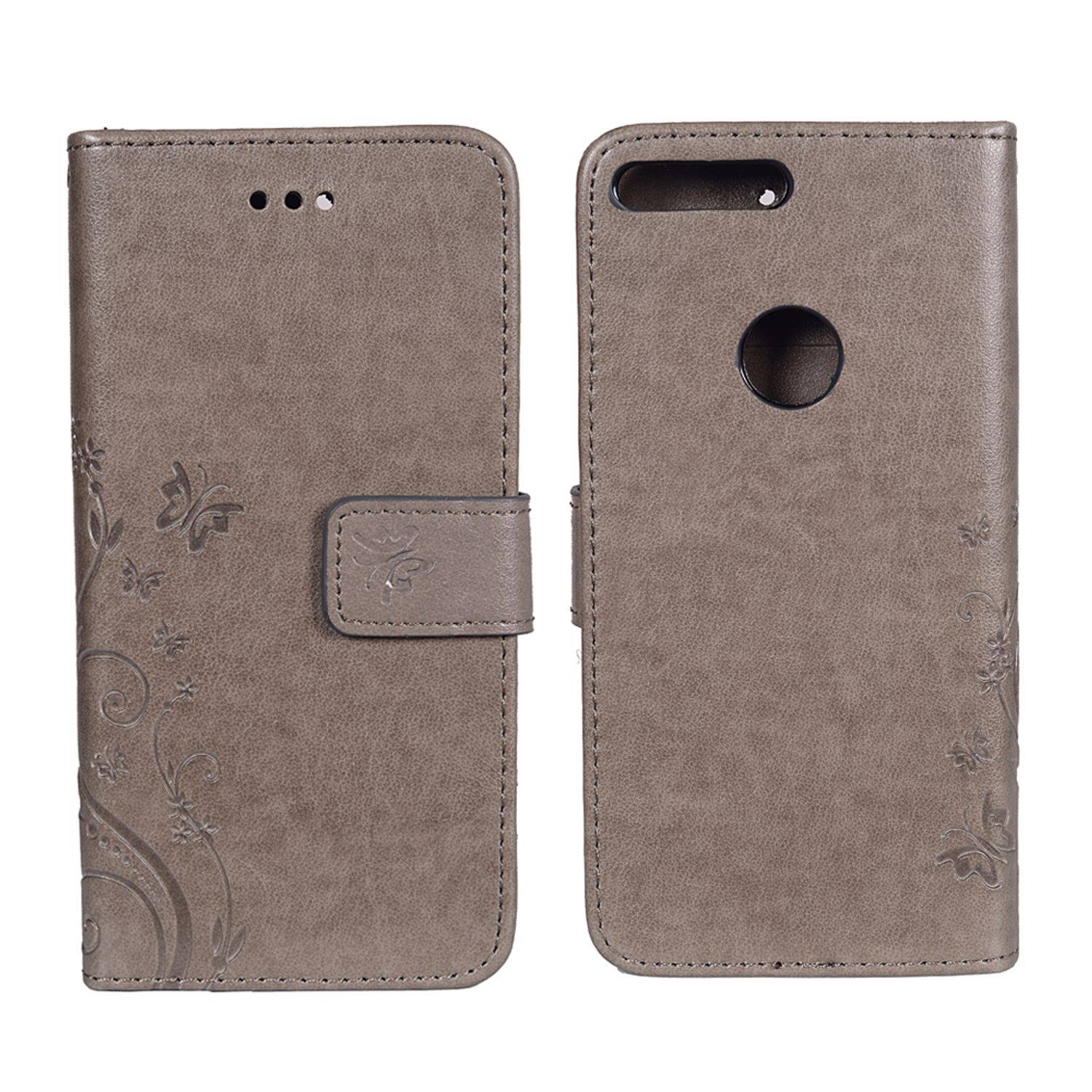 Google Pixel XL Handyhülle Bookcover Grau