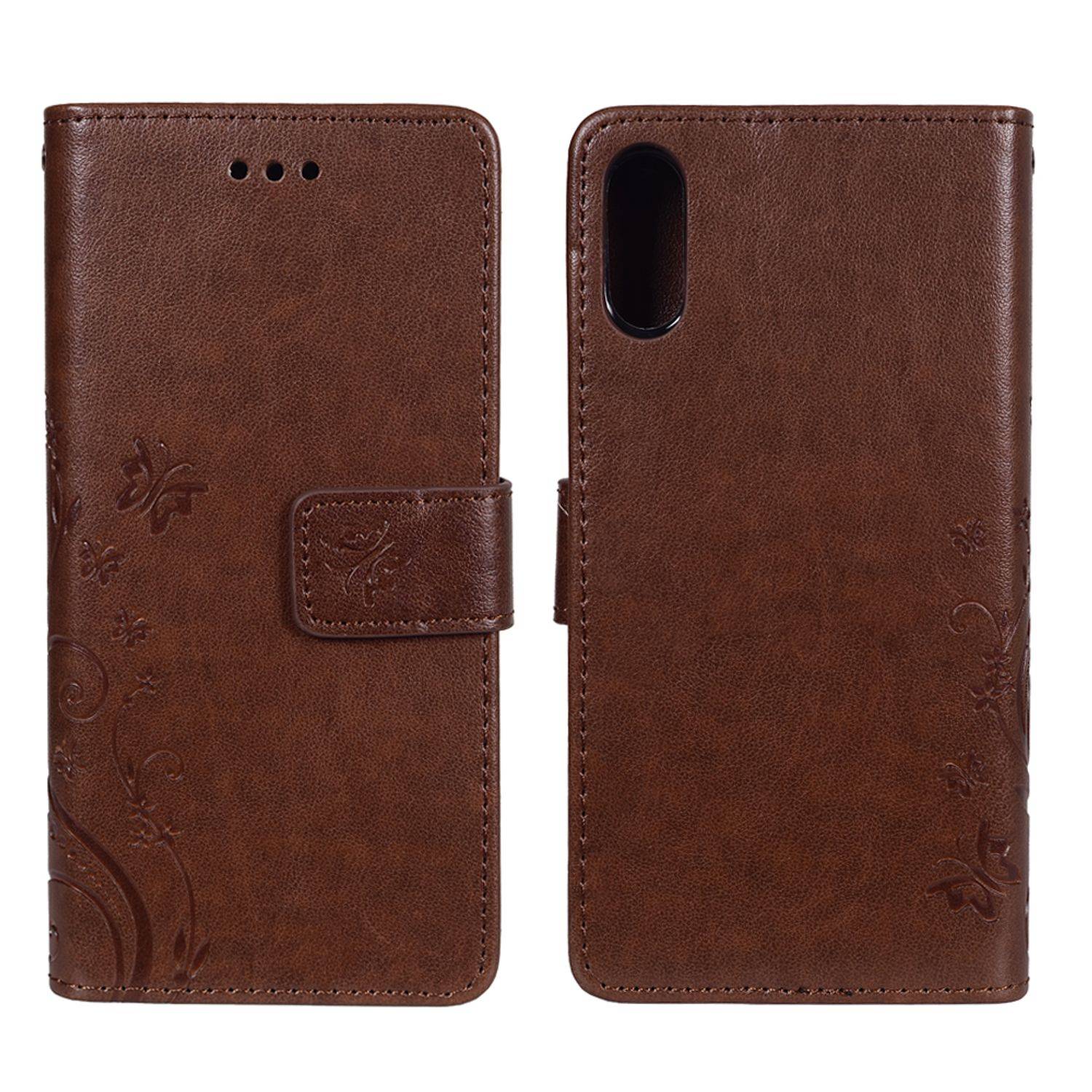 Sony Xperia XZ Handyhülle Bookcover Braun