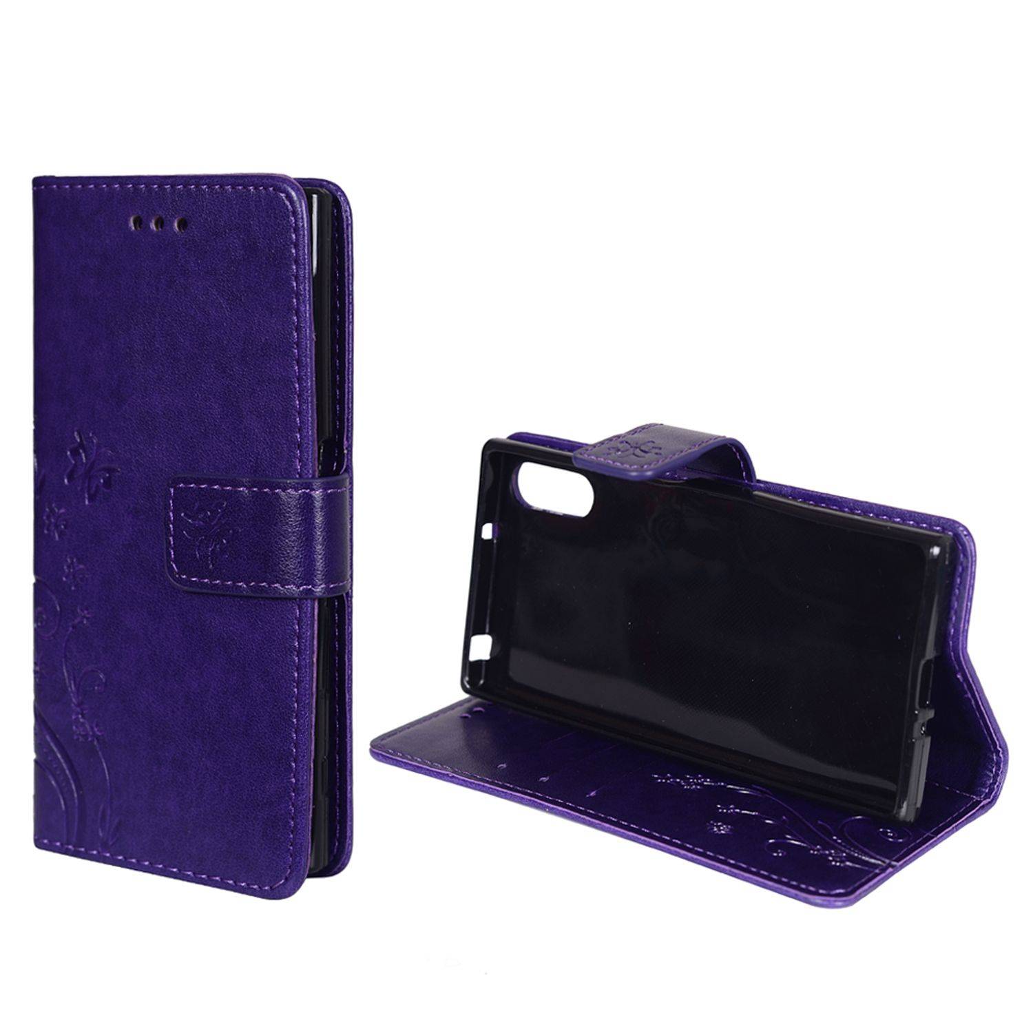 Sony Xperia XZ Handyhülle Bookcover Violett