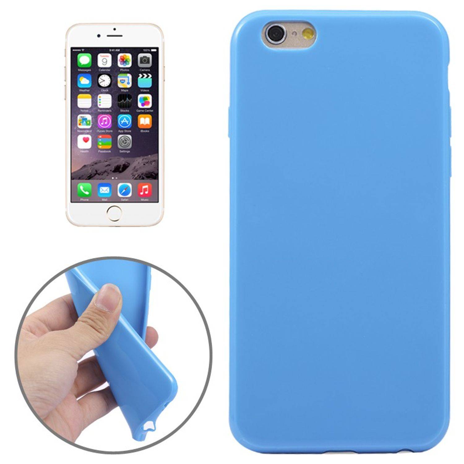 Apple iPhone 6 / 6s Handyhülle Backcover Blau