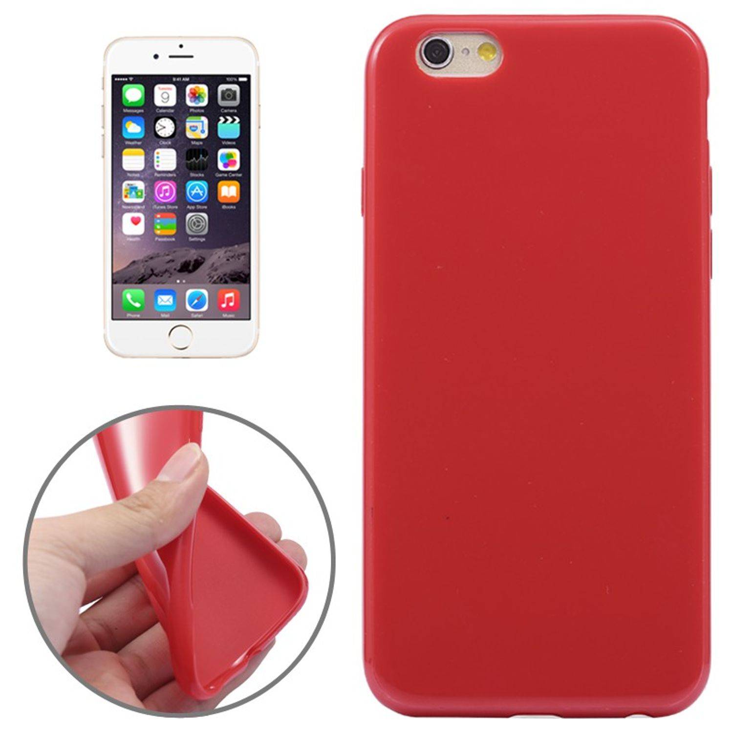 Apple iPhone 6 / 6s Handyhülle Backcover Rot