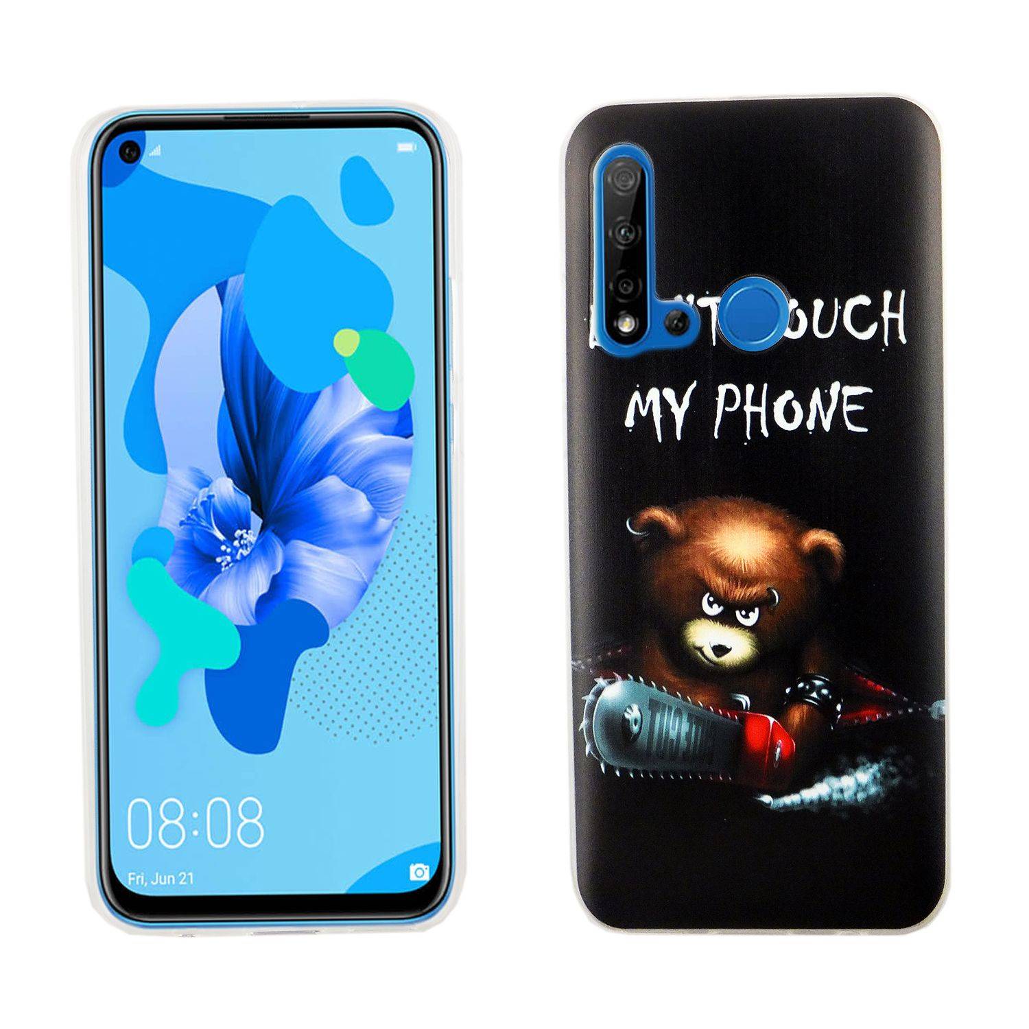 Huawei P20 Lite 2019 Handyhülle Bumper Backcover Schwarz
