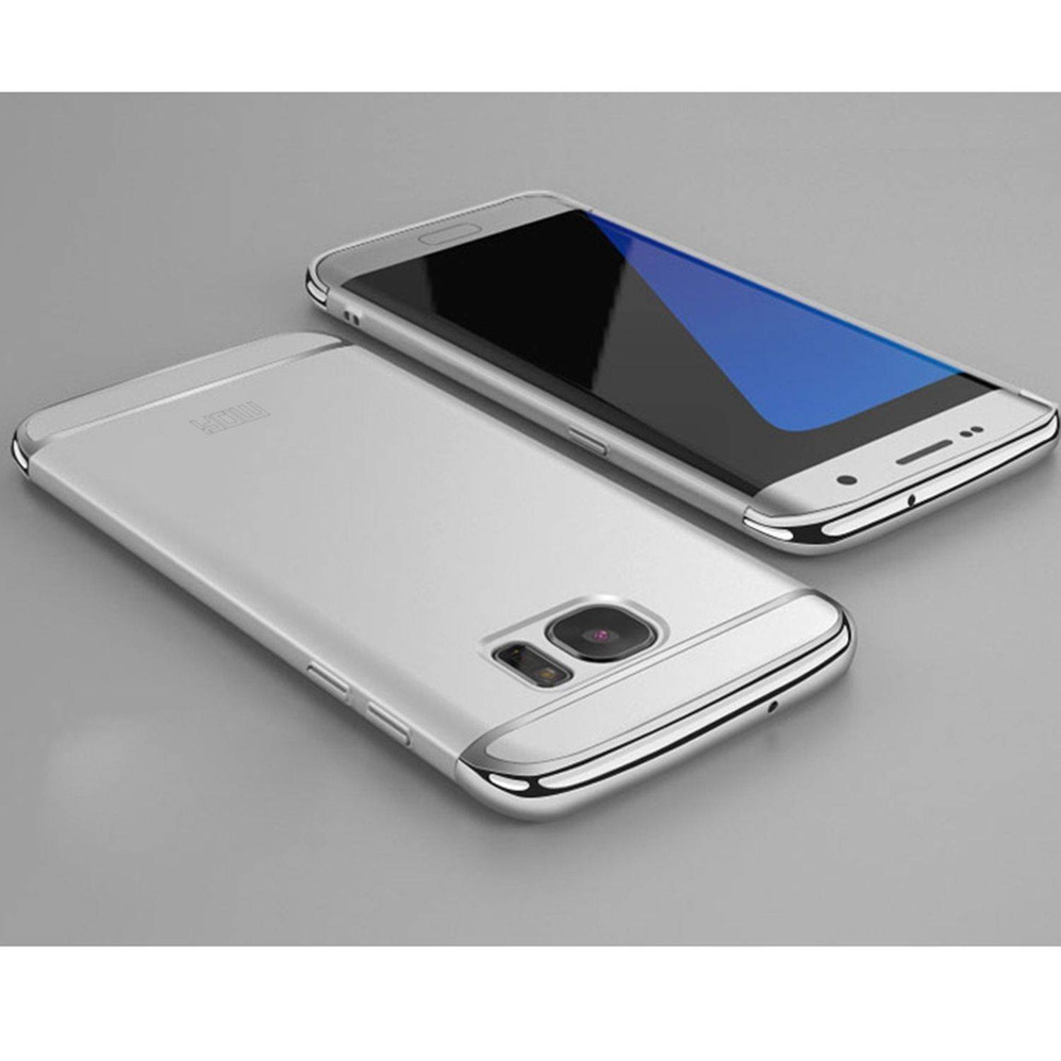 Samsung Galaxy A8 Plus (2018) Handyhülle Backcover Silber