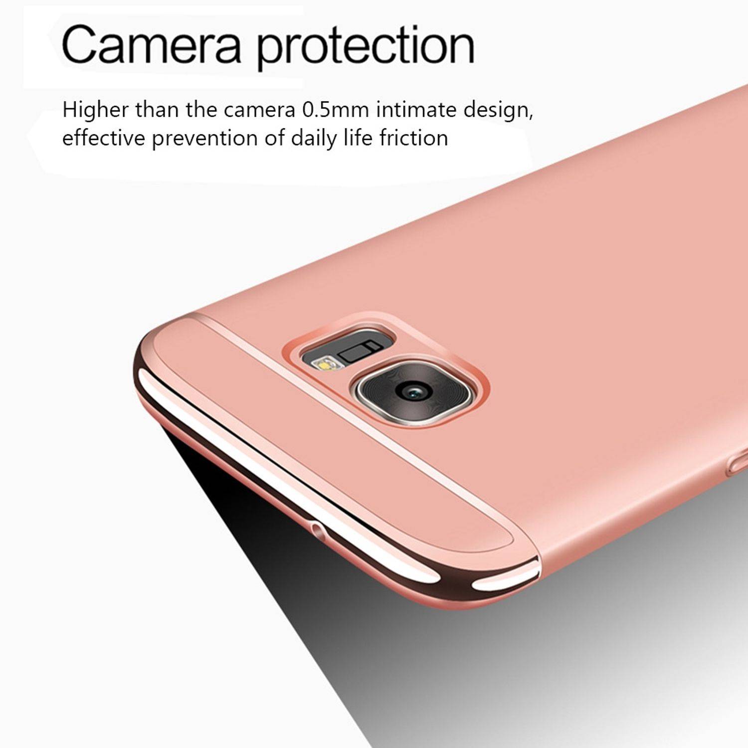 Samsung Galaxy A8 Plus (2018) Handyhülle Backcover Gold