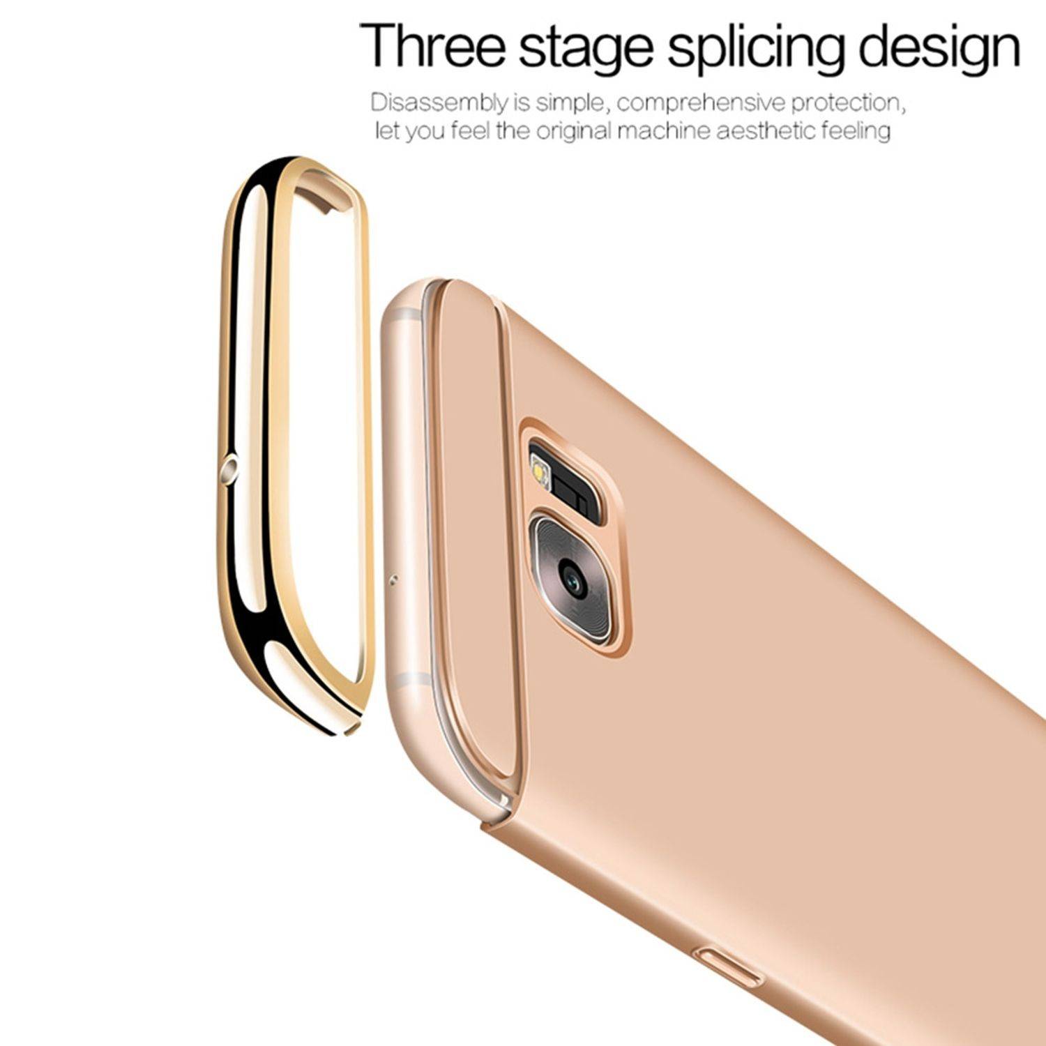 Samsung Galaxy A8 Plus (2018) Handyhülle Backcover Gold