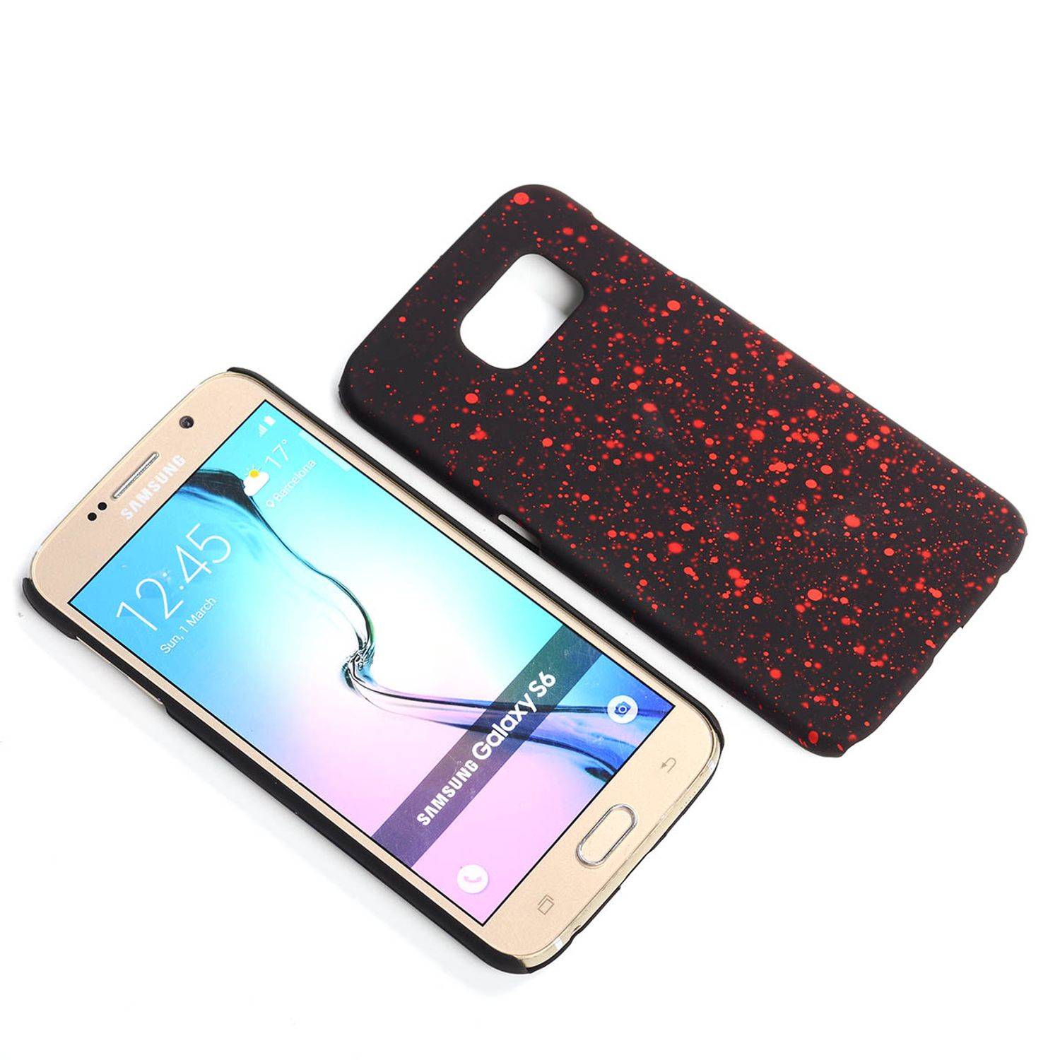 Samsung Galaxy S6 Handyhülle Backcover Schwarz