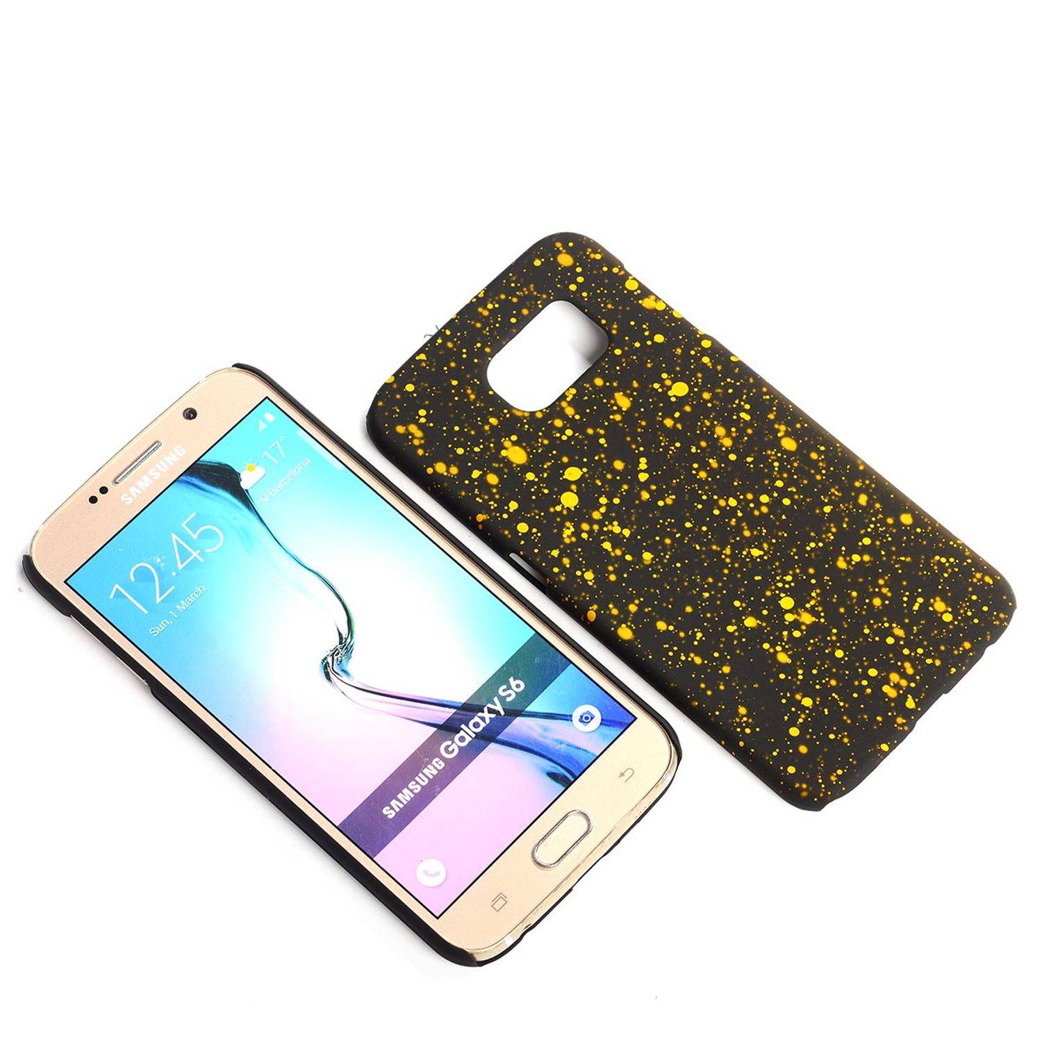 Samsung Galaxy S6 Handyhülle Backcover Schwarz