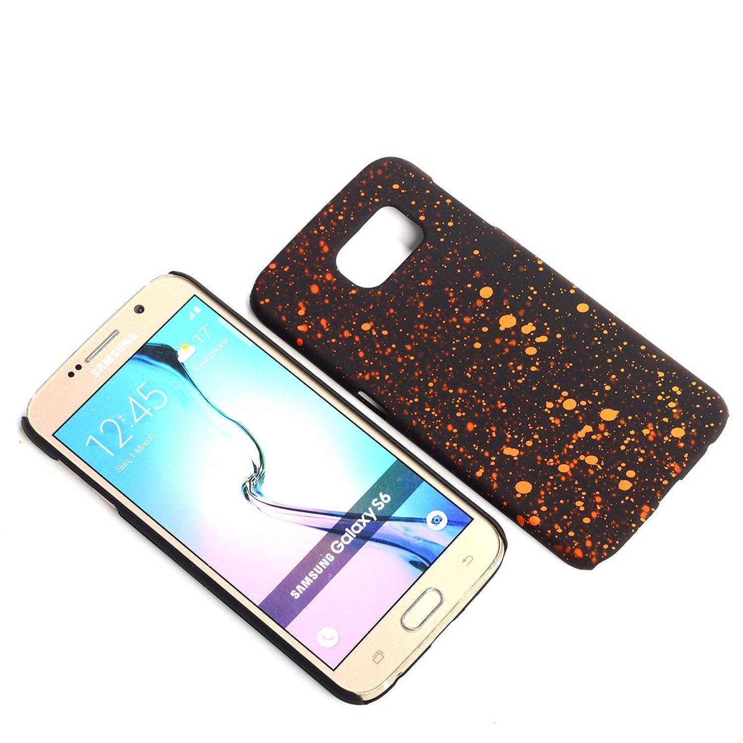Samsung Galaxy S6 Handyhülle Backcover Schwarz