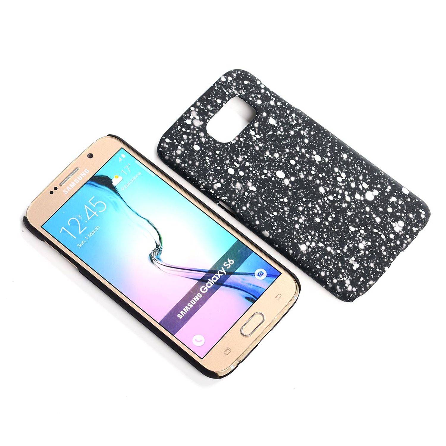 Samsung Galaxy S6 Handyhülle Backcover Schwarz