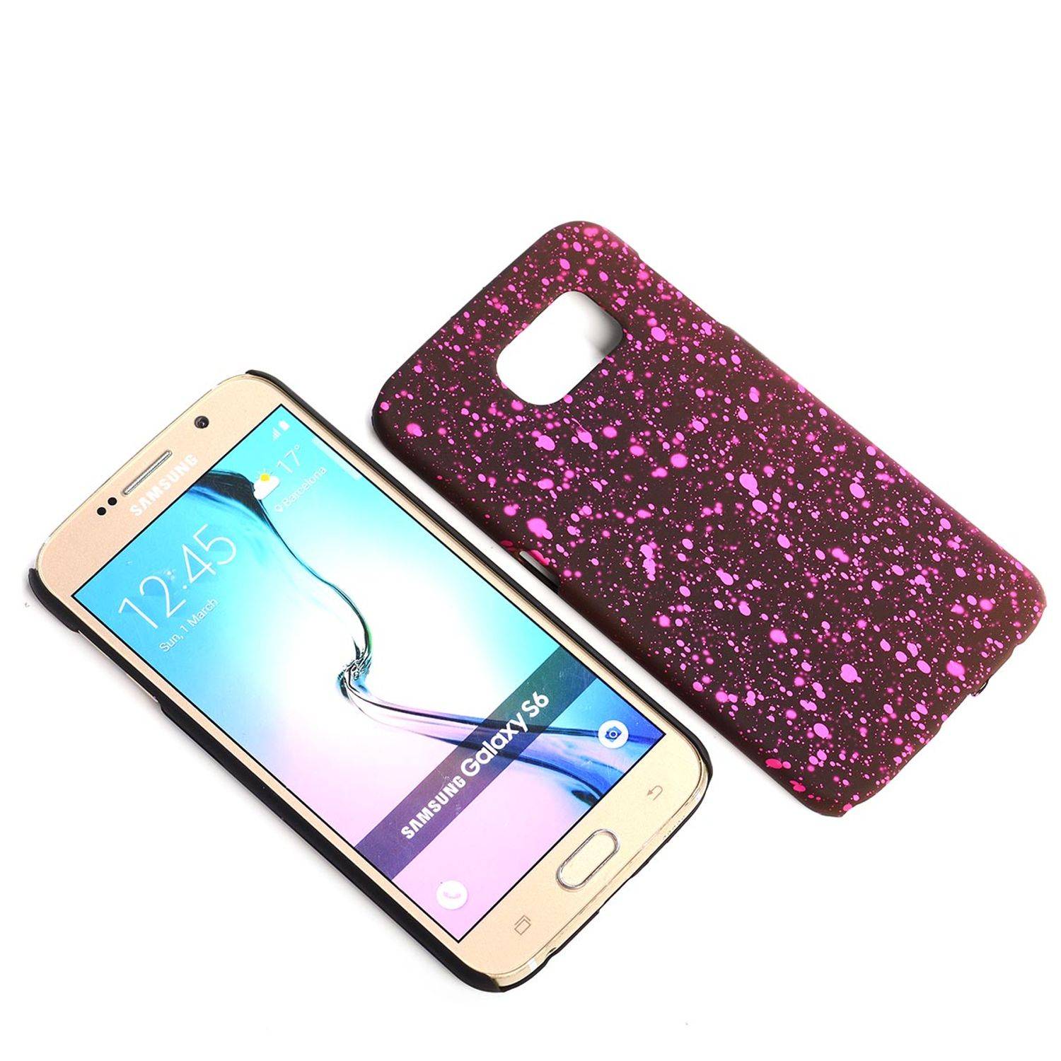 Samsung Galaxy S6 Handyhülle Backcover Schwarz