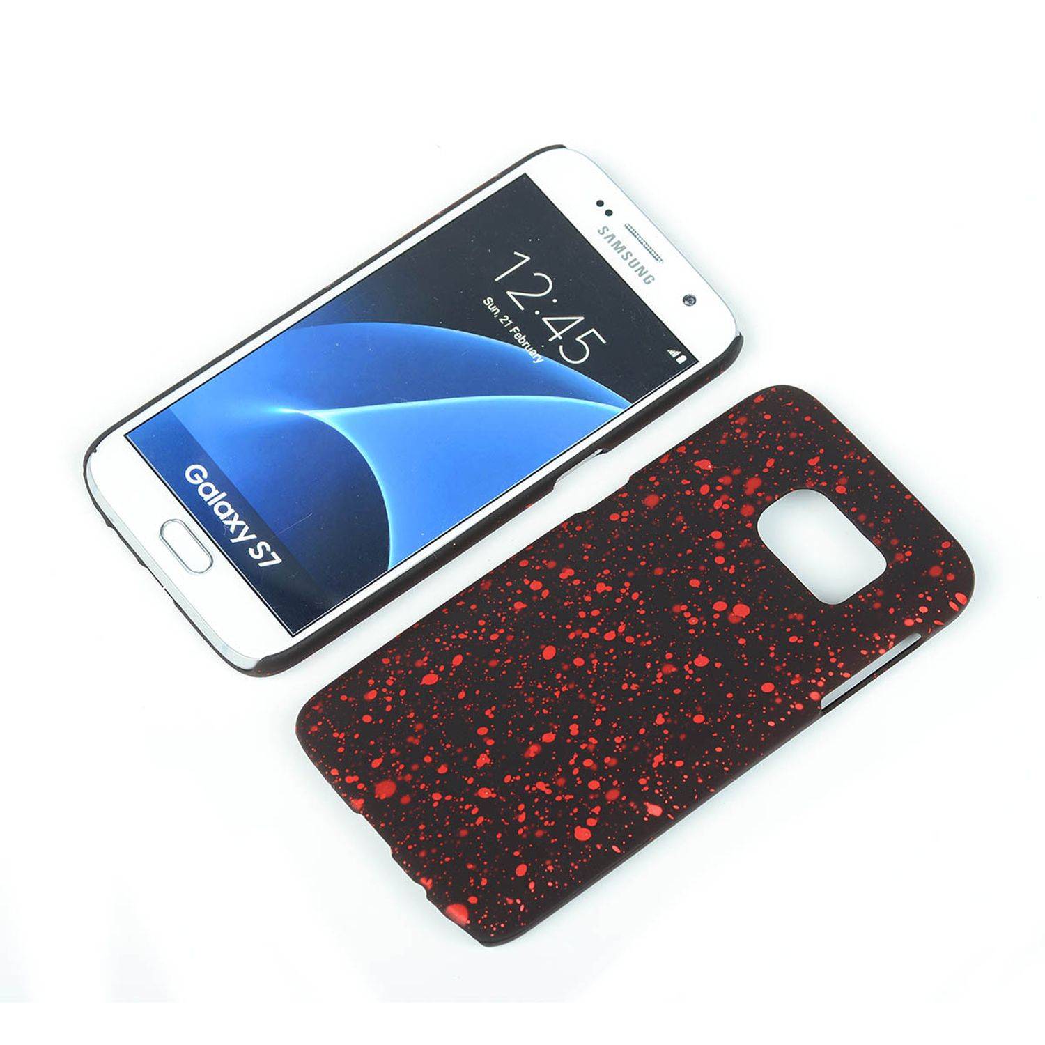 Samsung Galaxy S7 Handyhülle Backcover Schwarz