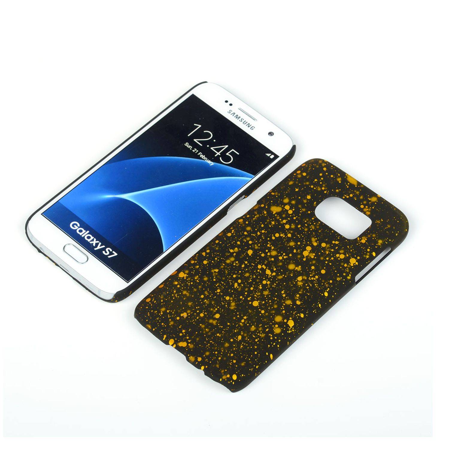 Samsung Galaxy S7 Handyhülle Backcover Schwarz