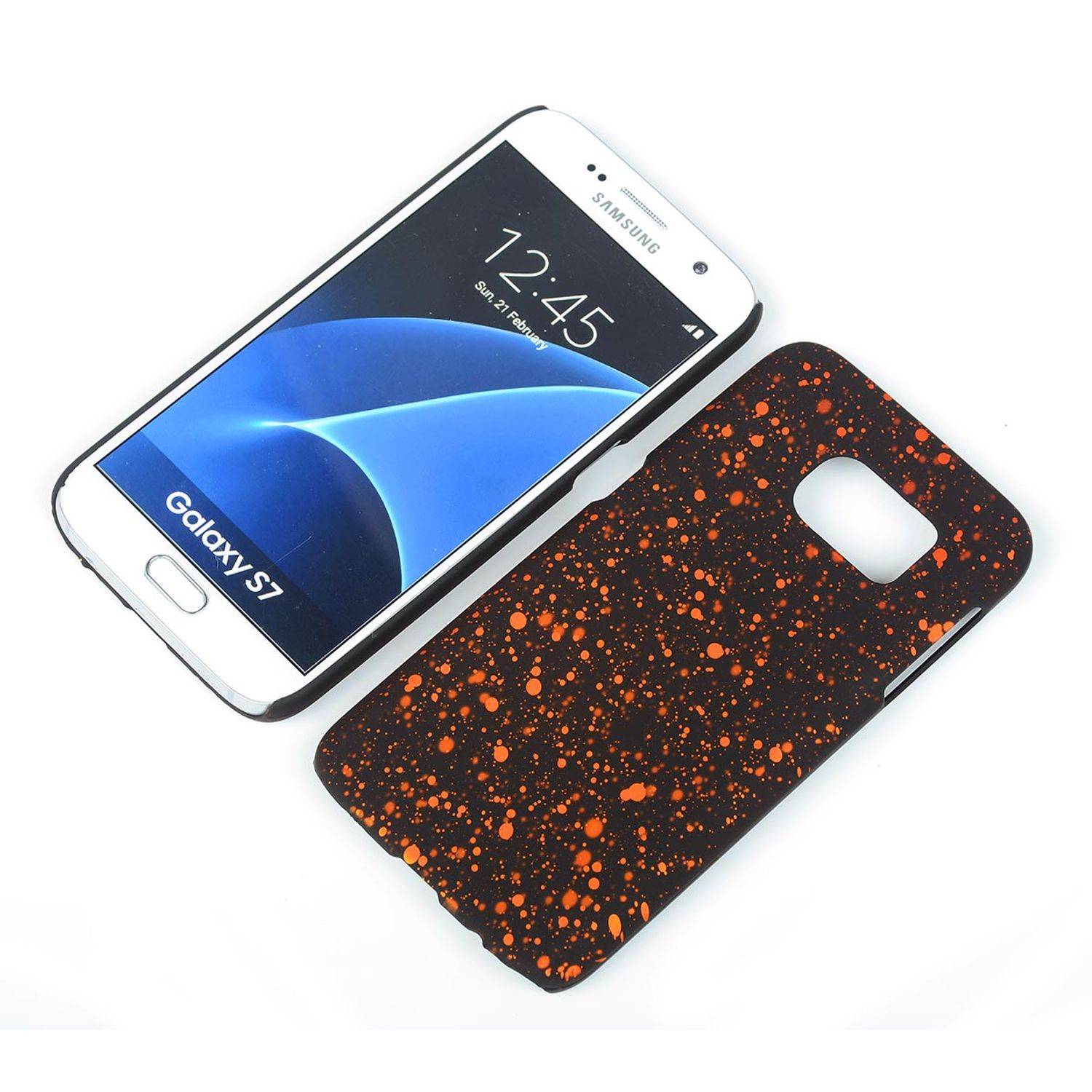 Samsung Galaxy S7 Handyhülle Backcover Schwarz