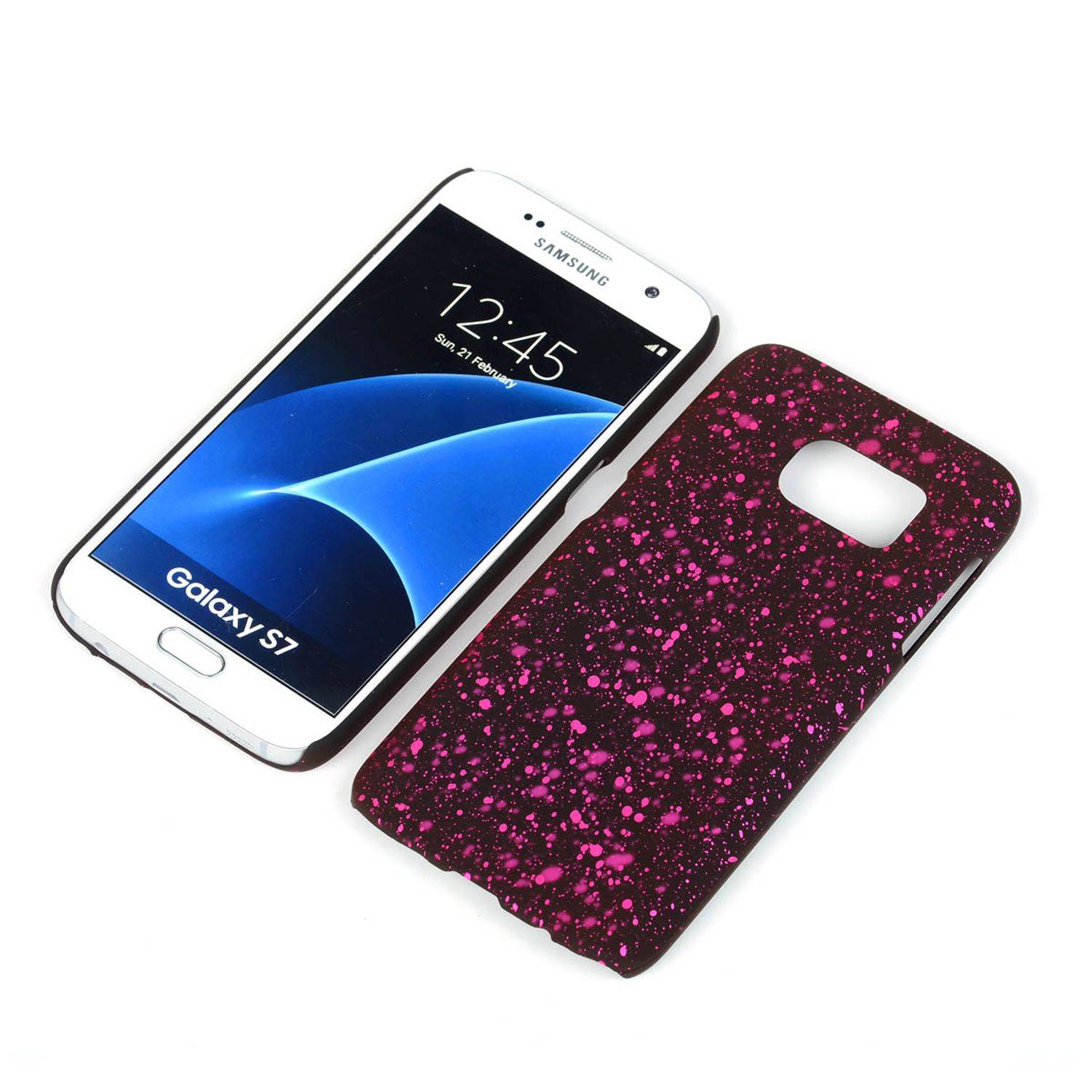 Samsung Galaxy S7 Handyhülle Backcover Schwarz