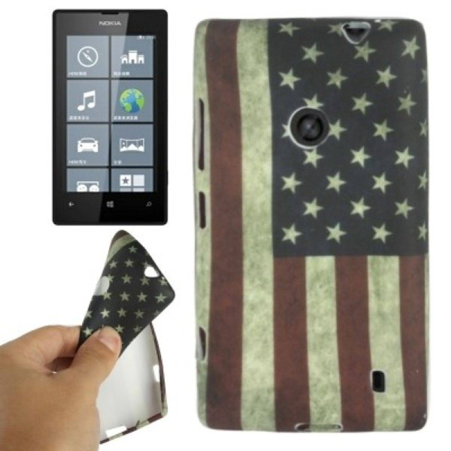Nokia Lumia 520 Handyhülle Backcover Mehrfarbig