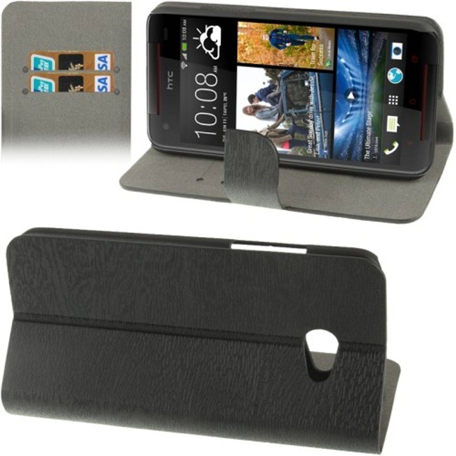 HTC Butterfly S Handyhülle Backcover Schwarz