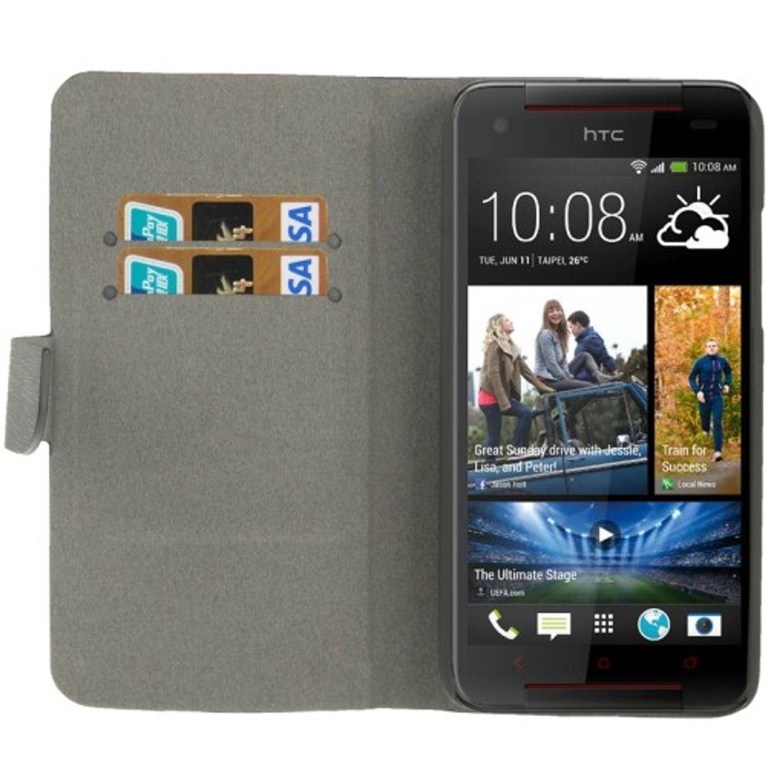 HTC Butterfly S Handyhülle Backcover Schwarz