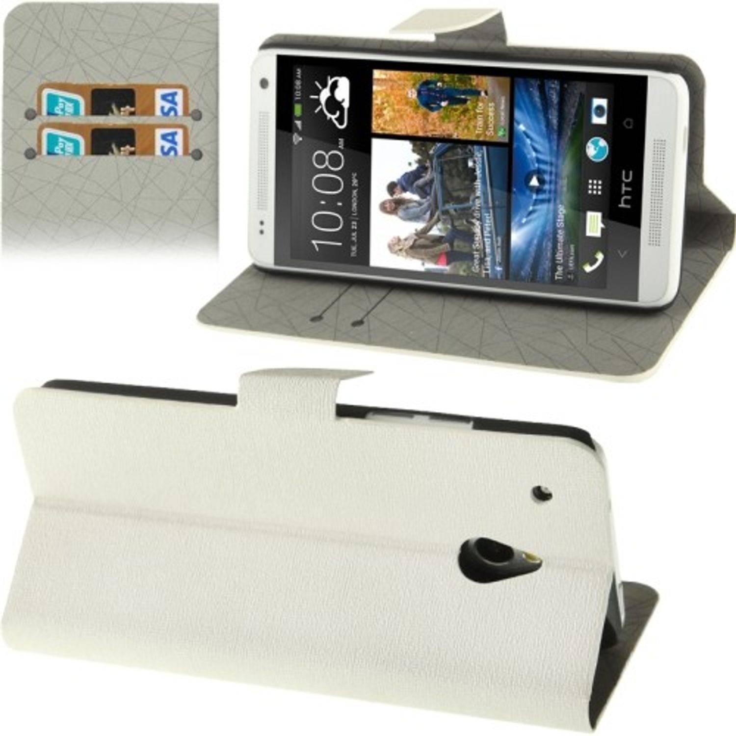 HTC One Mini Handyhülle Backcover Weiß