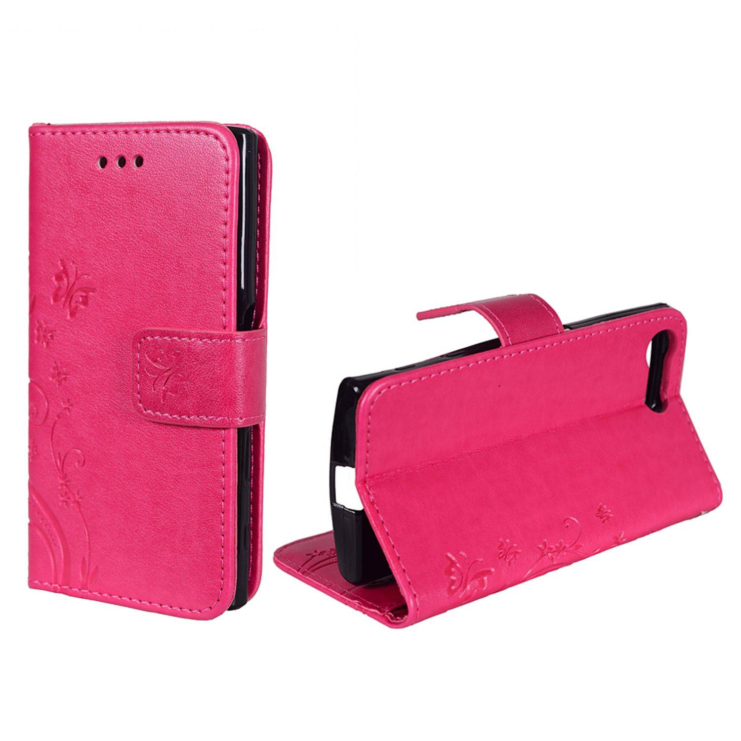 Sony Xperia X Compact Handyhülle Bookcover Rosa