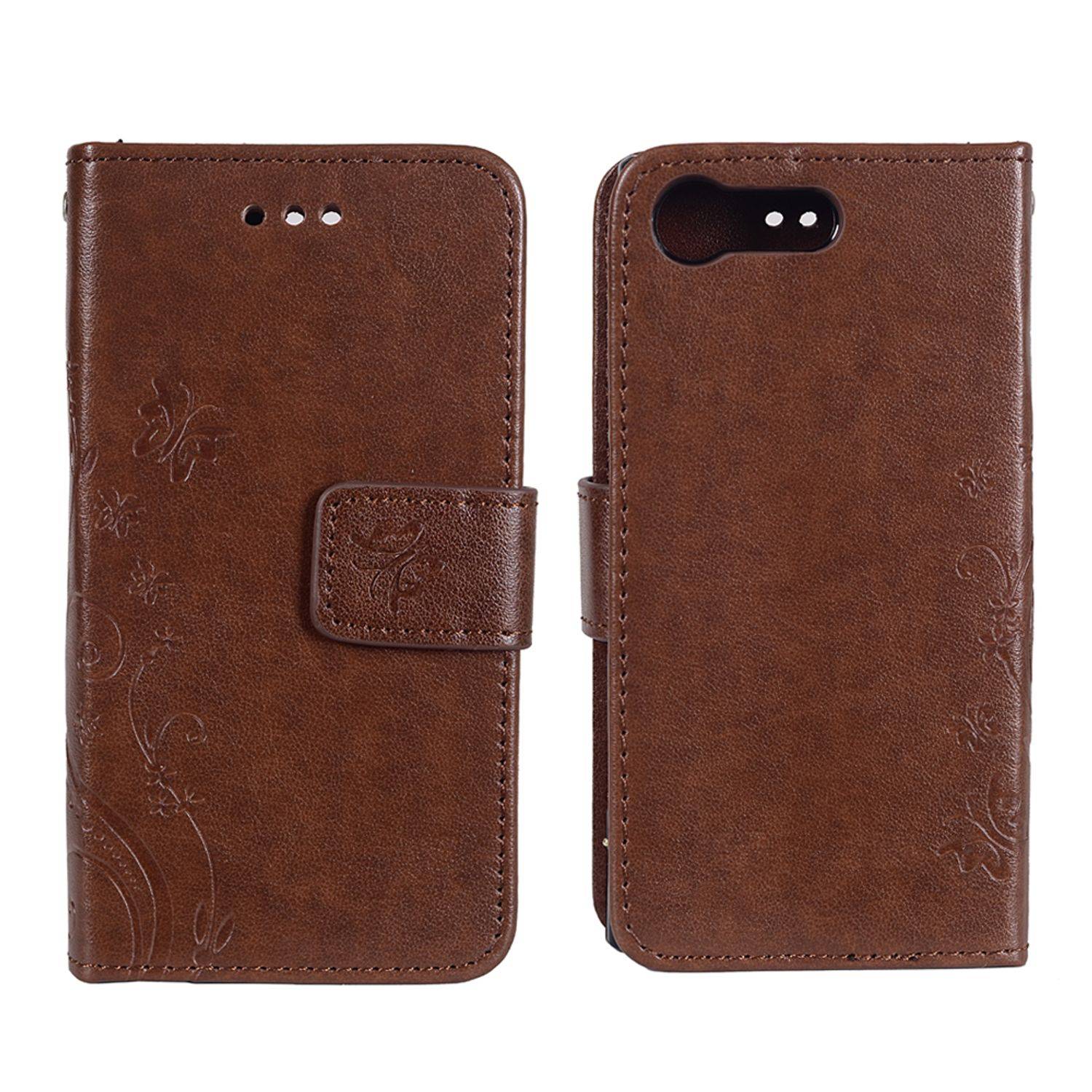 Sony Xperia X Compact Handyhülle Bookcover Braun