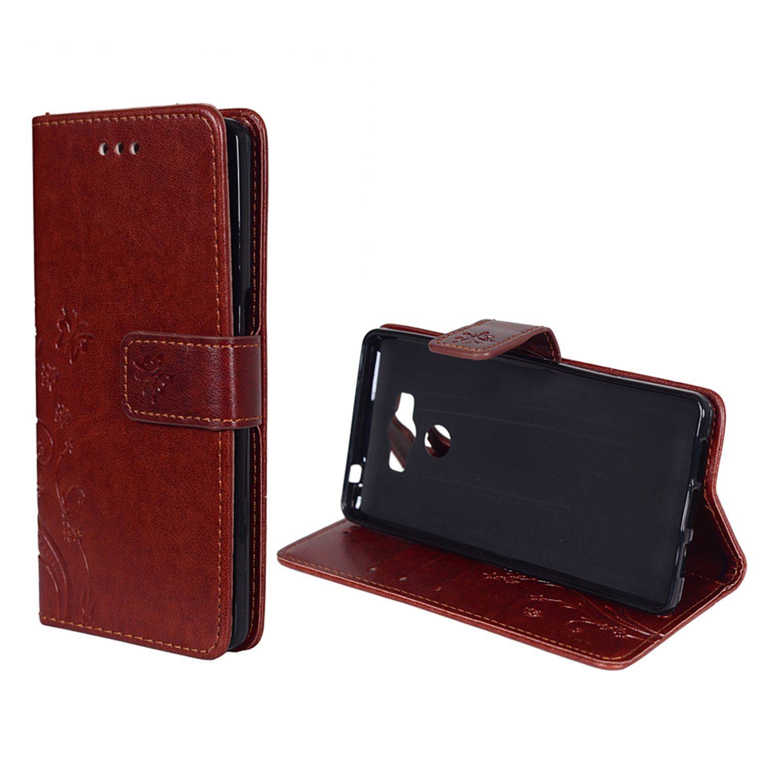 Elephone P9000 Handyhülle Bookcover Braun