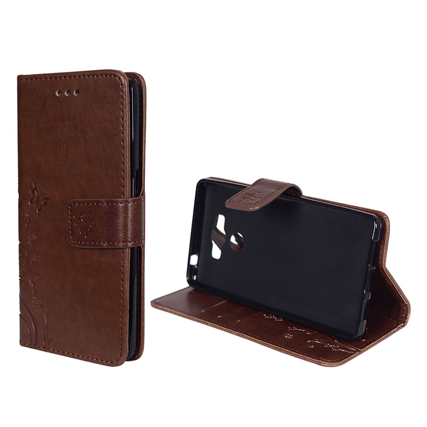 Elephone P9000 Handyhülle Bookcover Braun