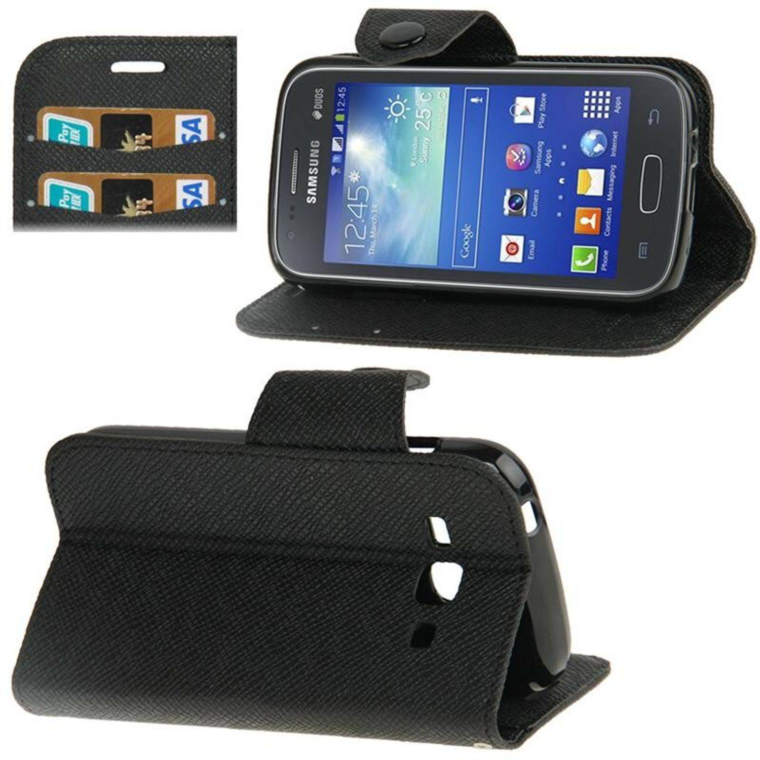 Samsung Galaxy Ace 3 Handyhülle Backcover Schwarz