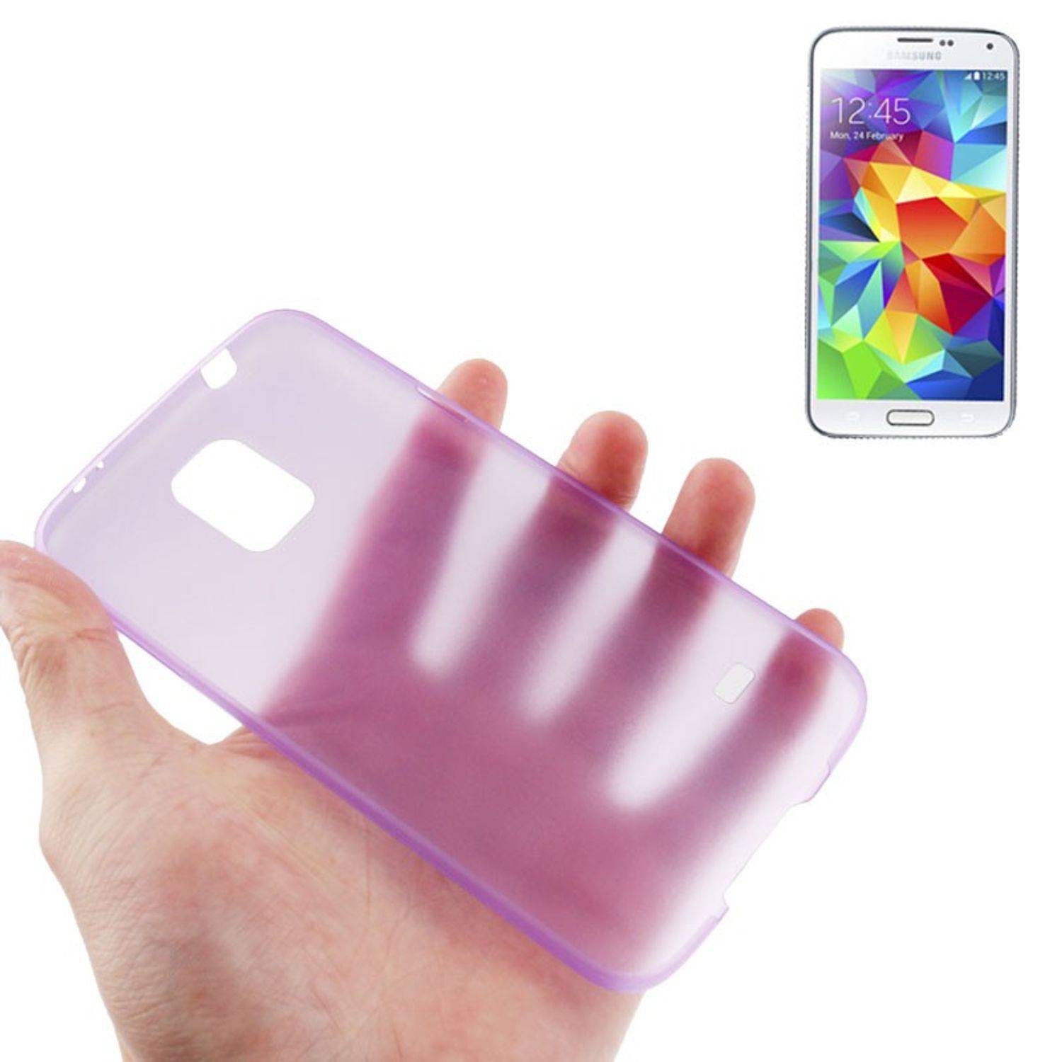 Samsung Galaxy S5 Mini Handyhülle Backcover Violett