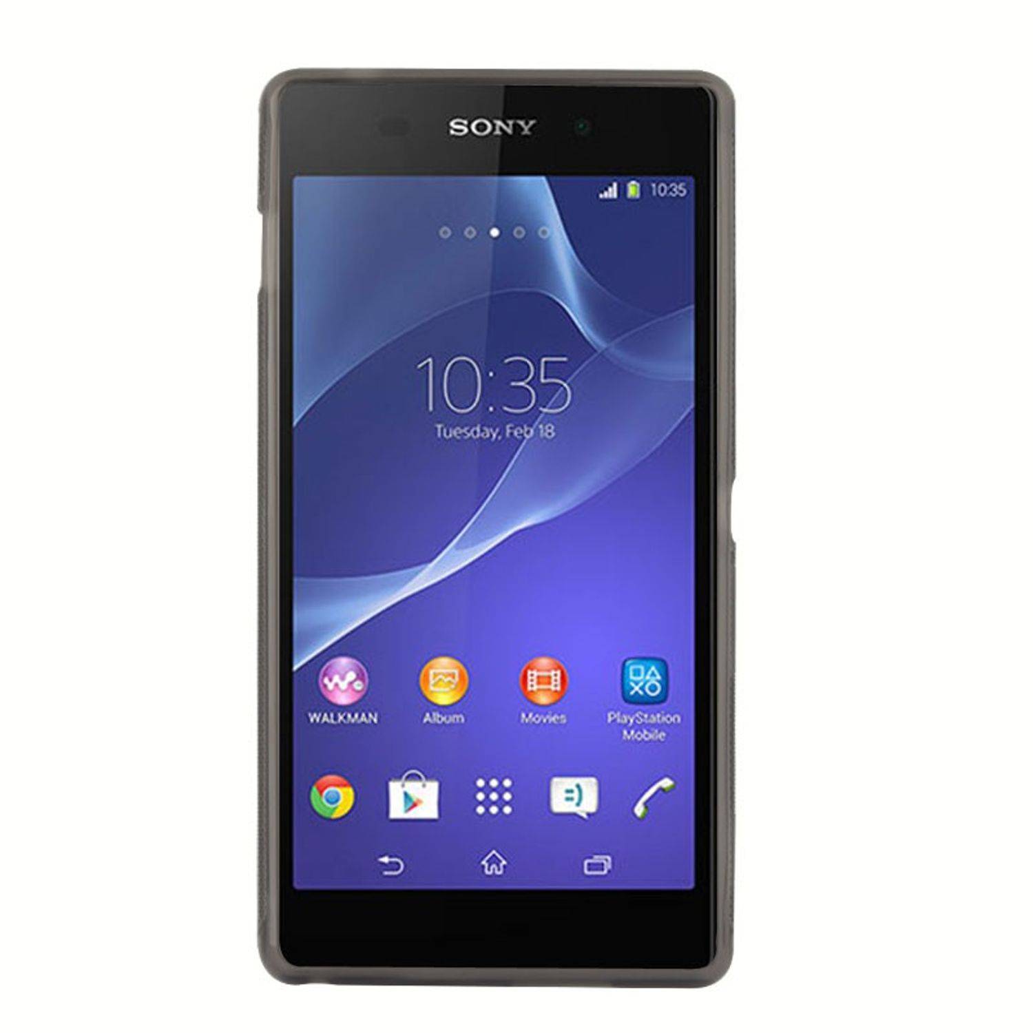 Sony Xperia M2 Handyhülle Backcover Schwarz