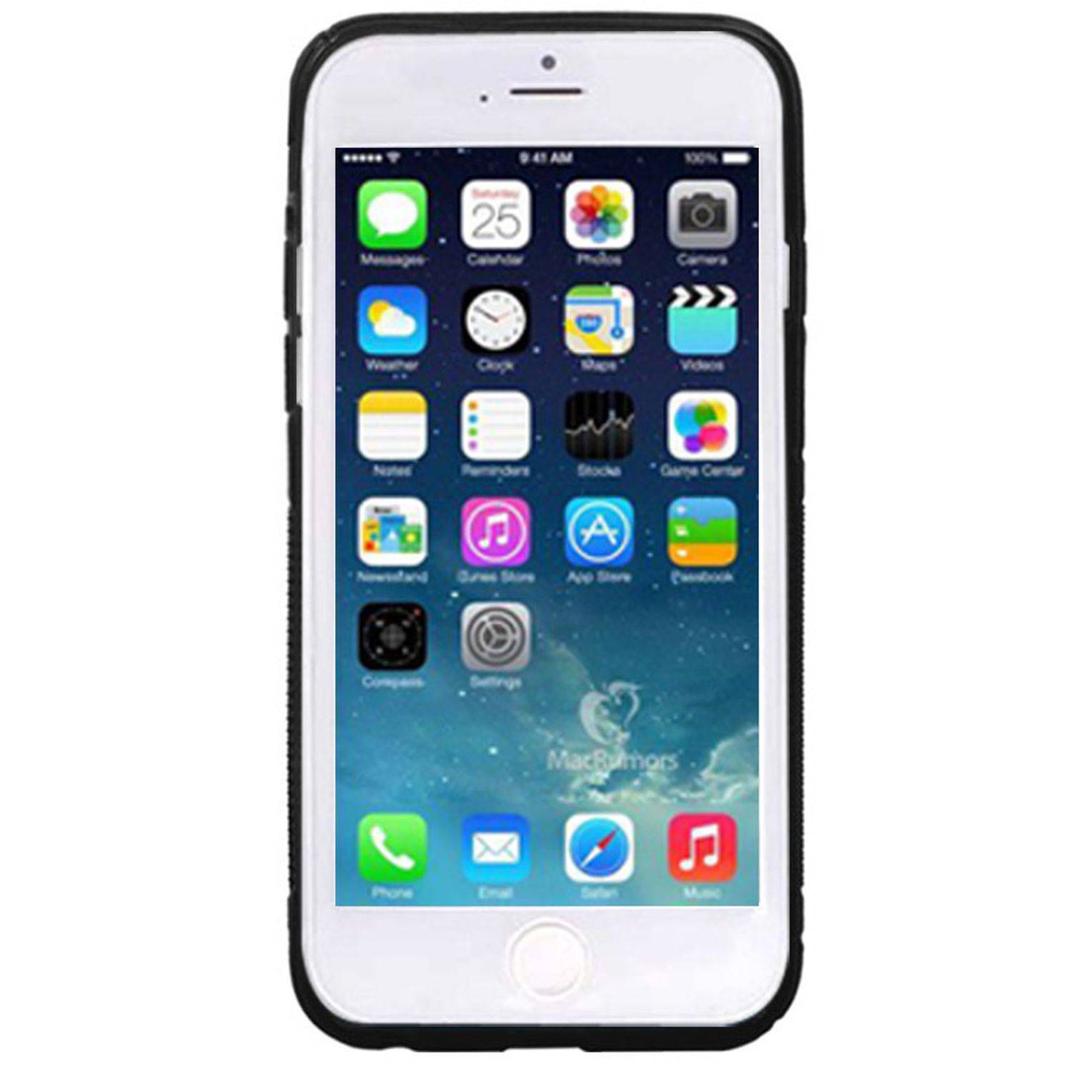 Apple IPhone 6 Plus / 6s Plus Handyhülle Backcover Schwarz
