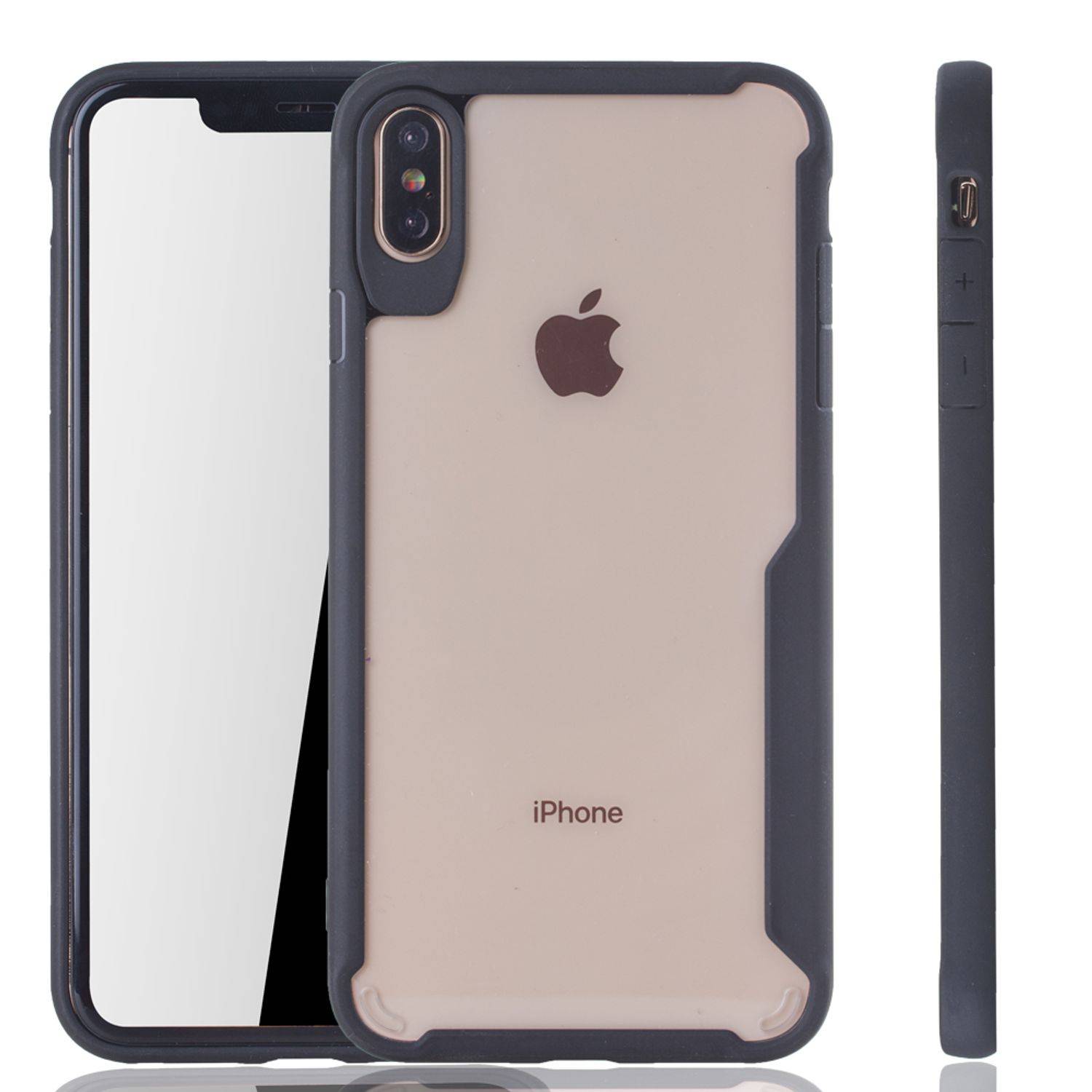 Apple iPhone XS Max Handyhülle Backcover Schwarz