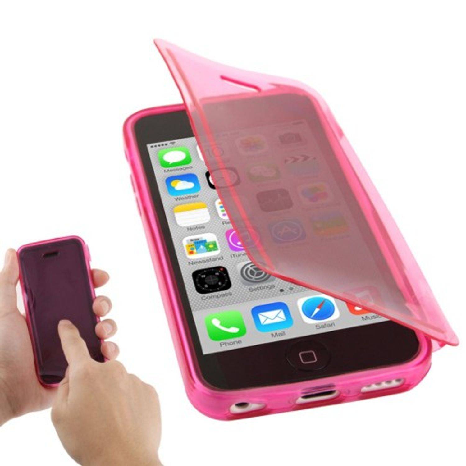 Apple iPhone 5c Handyhülle Backcover Rosa