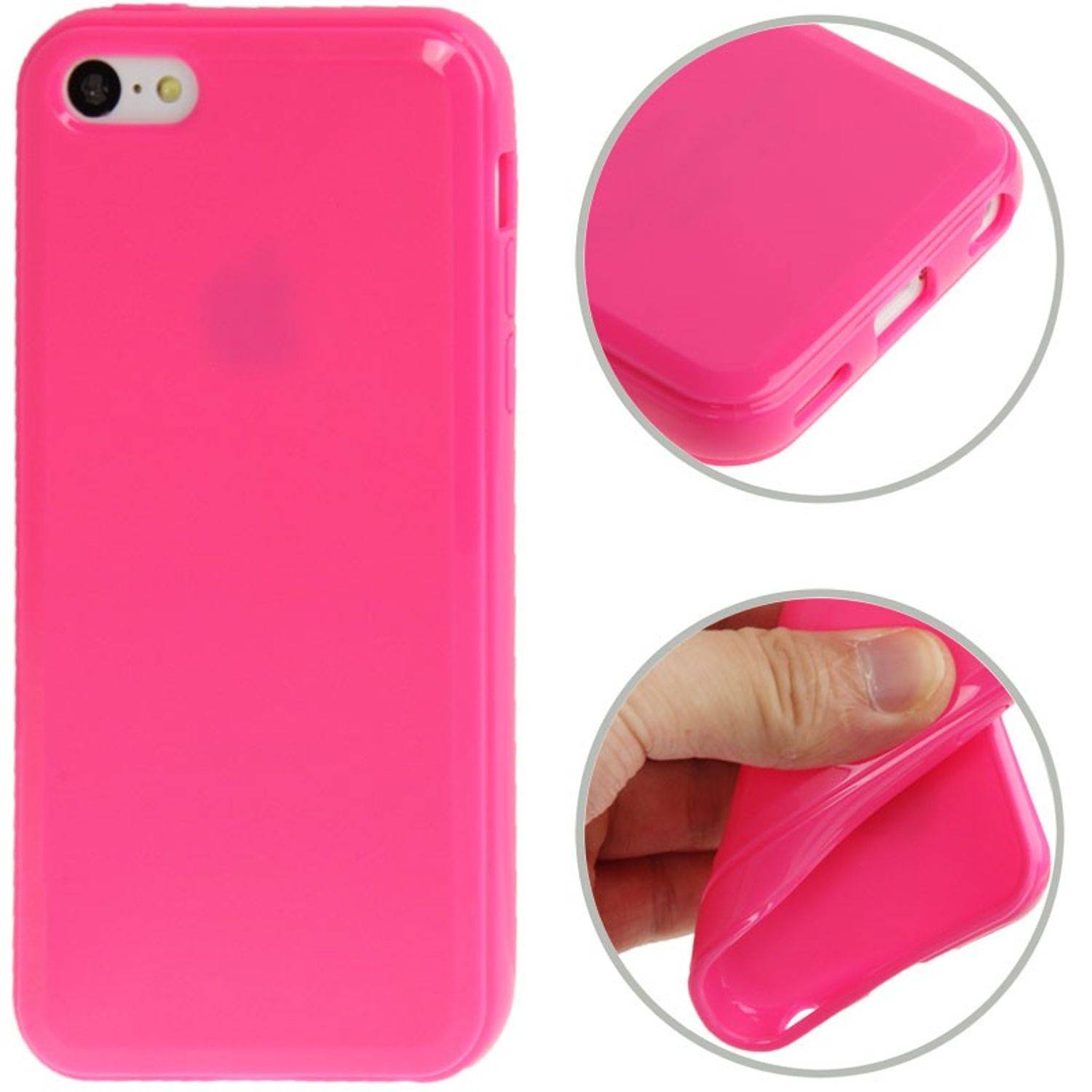Apple iPhone 5c Handyhülle Backcover Rosa
