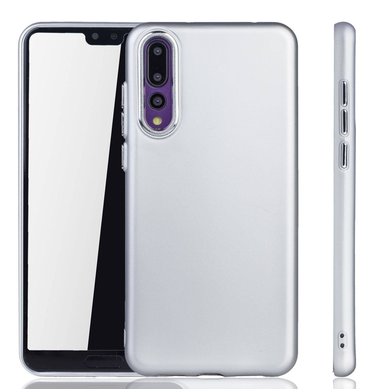 Huawei P20 Pro Handyhülle Backcover Silber