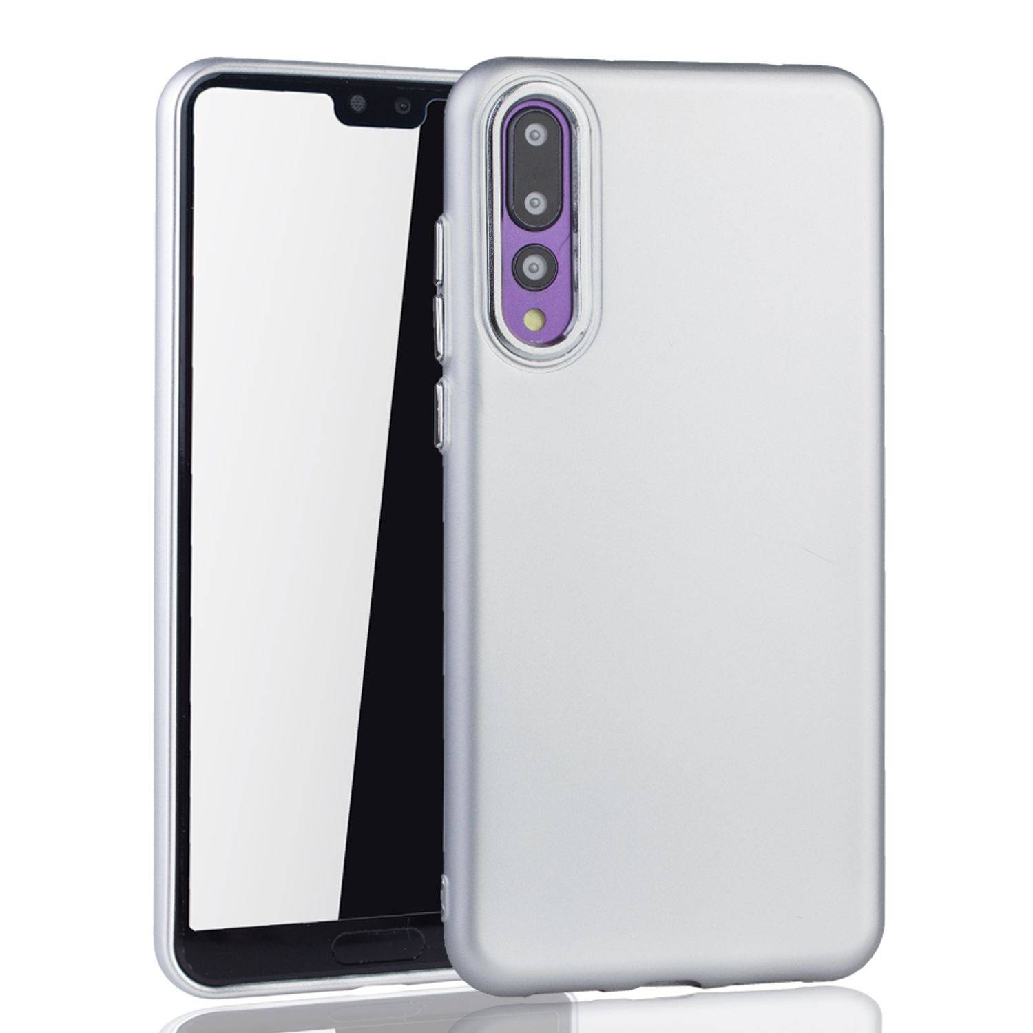 Huawei P20 Pro Handyhülle Backcover Silber