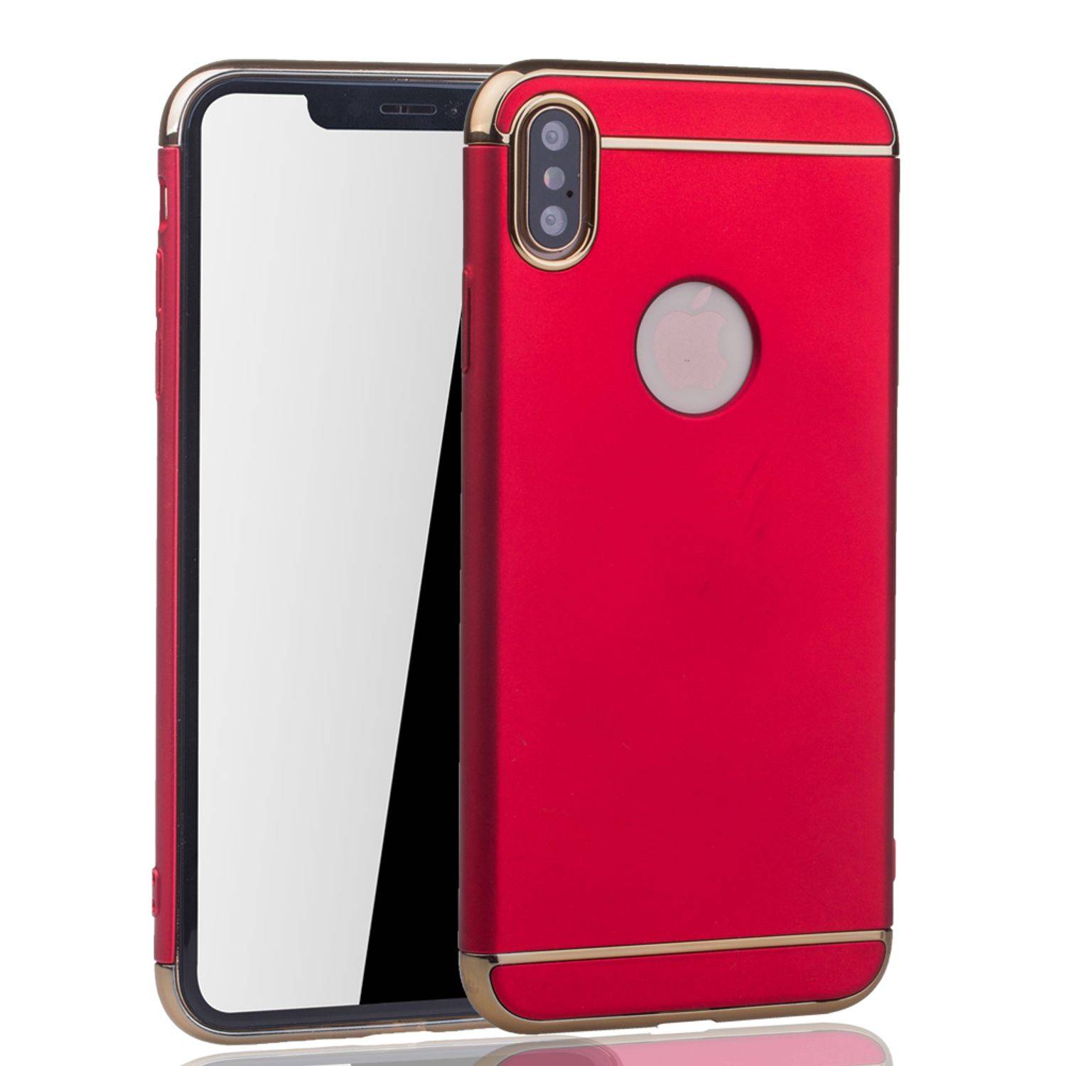 Apple iPhone XS Max Handyhülle Backcover Rot