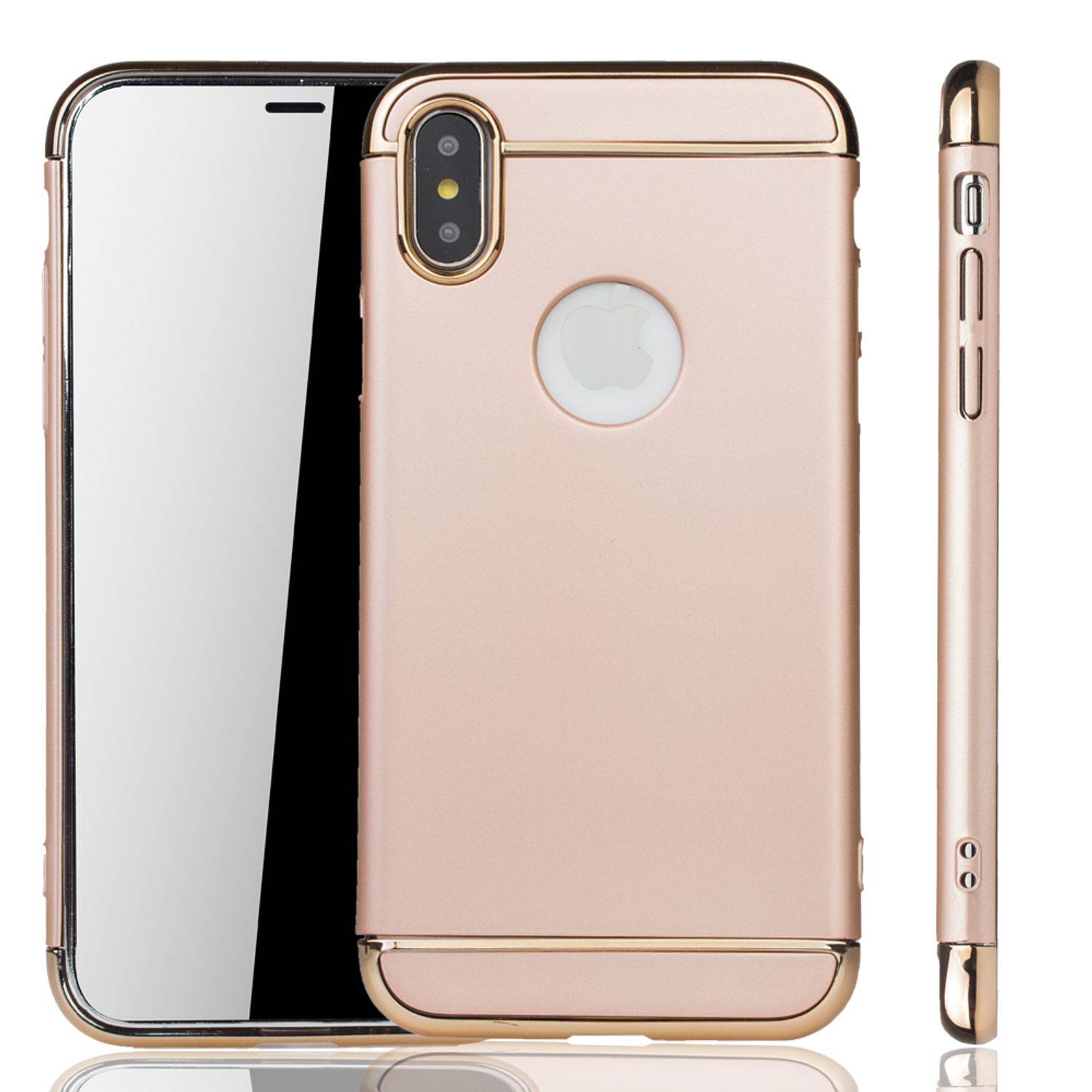 Apple iPhone X / iPhone XS Handyhülle Backcover Gold