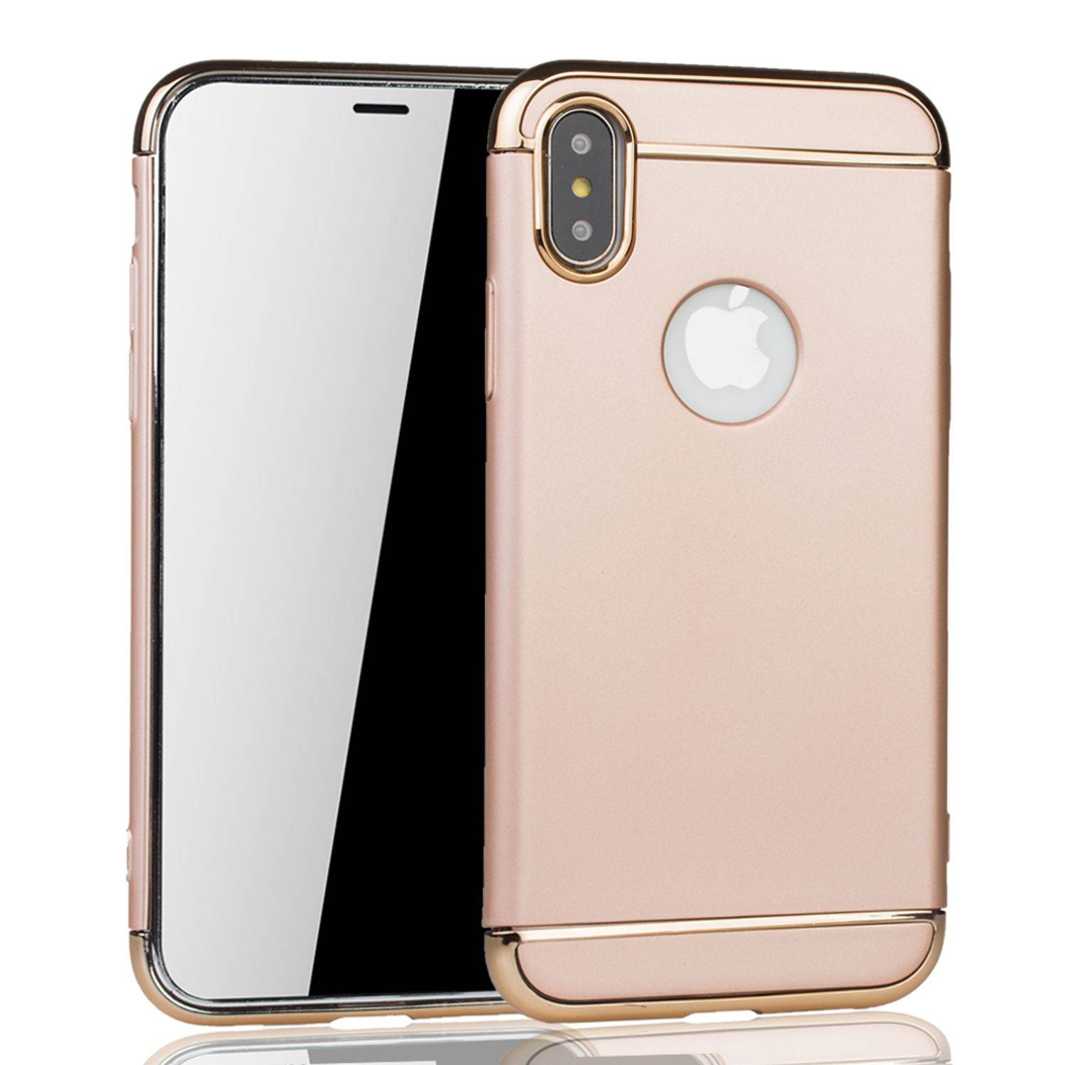 Apple iPhone X / iPhone XS Handyhülle Backcover Gold