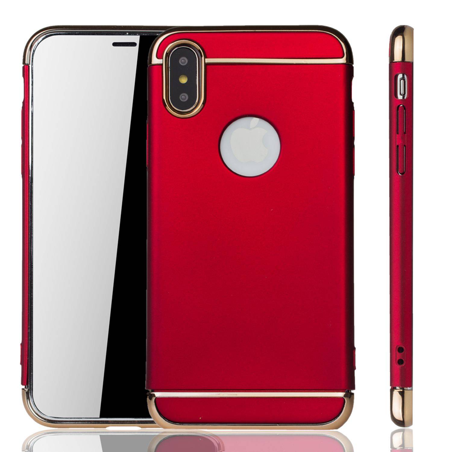 Apple iPhone X / iPhone XS Handyhülle Backcover Rot
