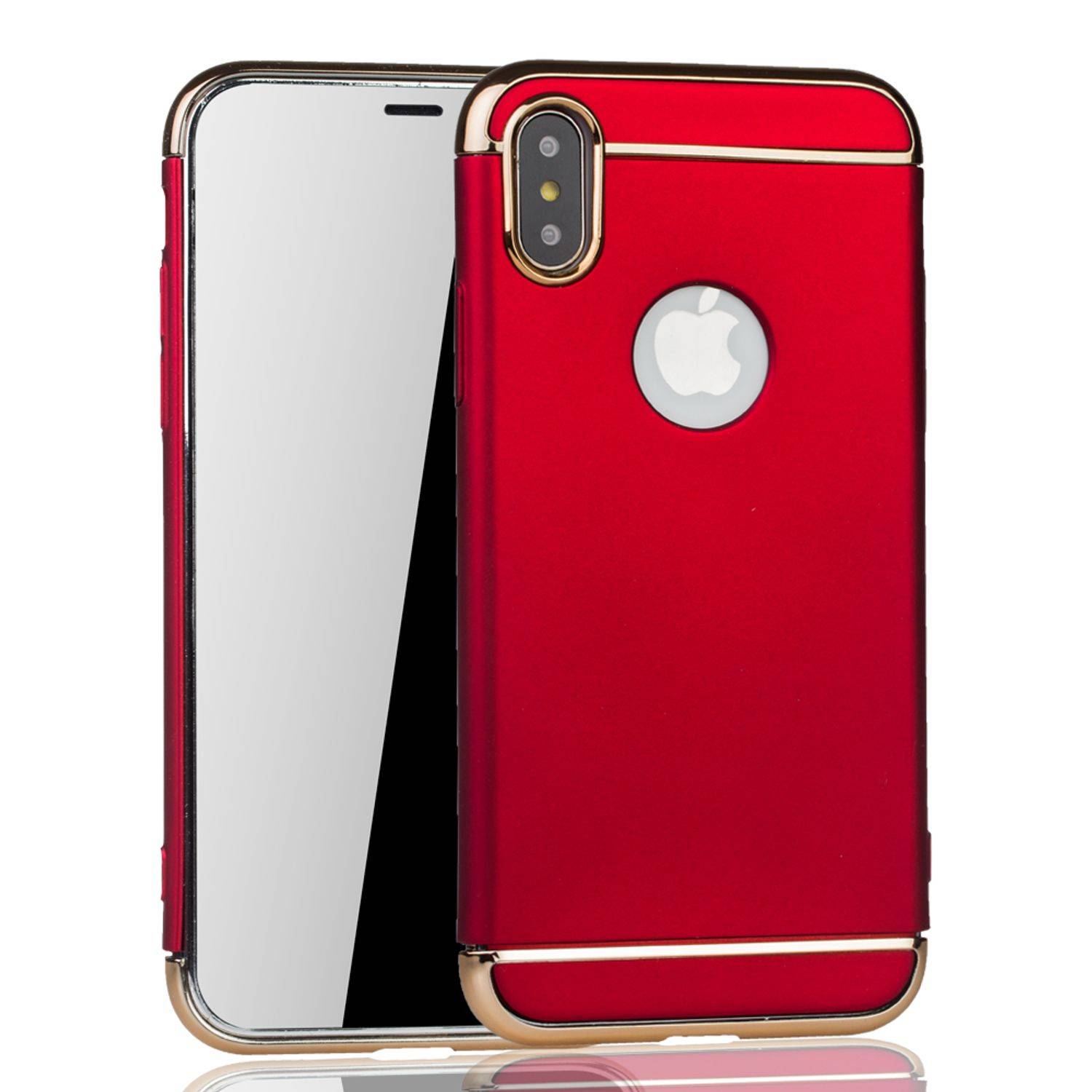 Apple iPhone X / iPhone XS Handyhülle Backcover Rot
