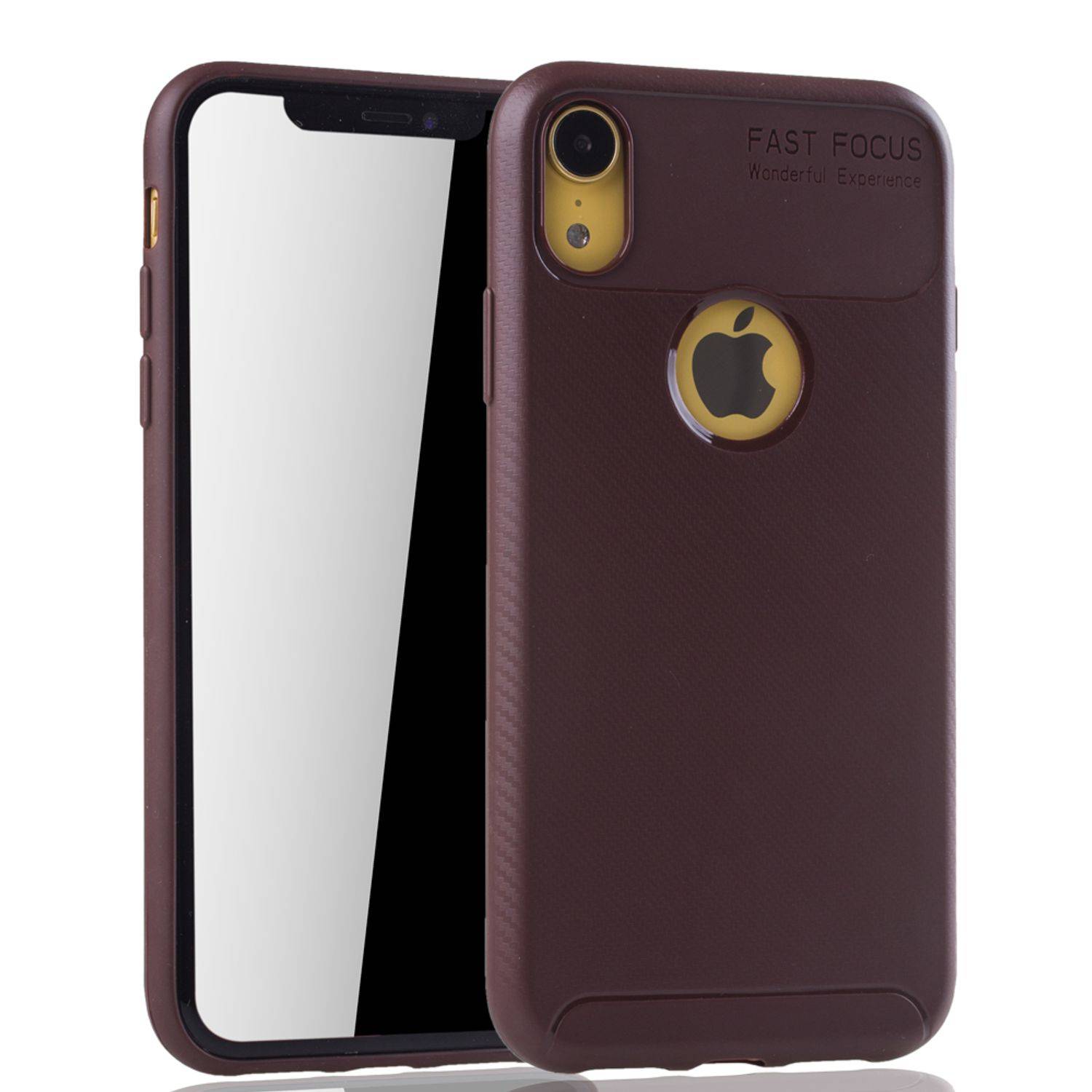 Apple iPhone XR Handyhülle Backcover Braun