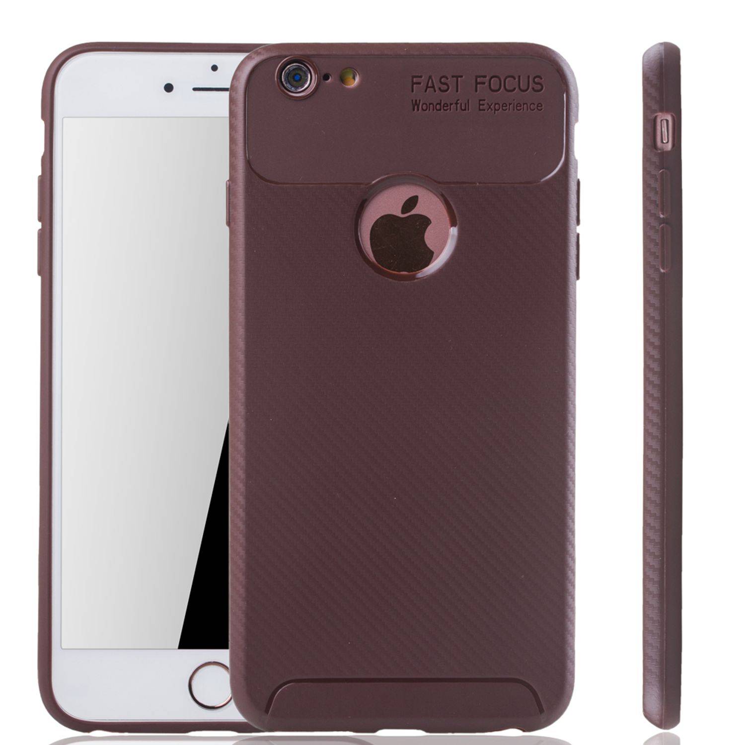 Apple iPhone 6 / 6s Handyhülle Backcover Braun