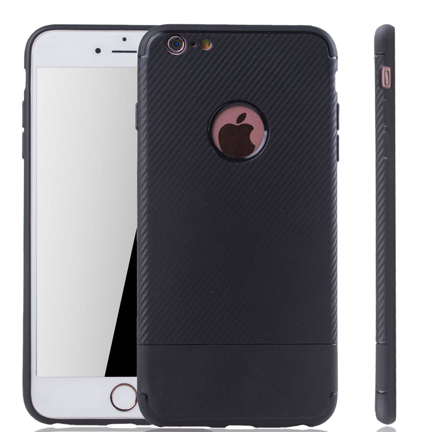 Apple IPhone 6 Plus / 6s Plus Handyhülle Backcover Schwarz