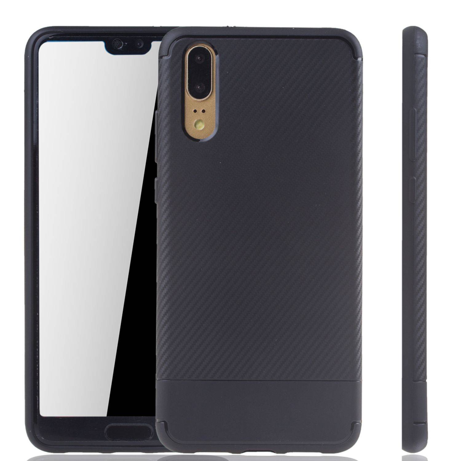 Huawei P20 Handyhülle Backcover Schwarz