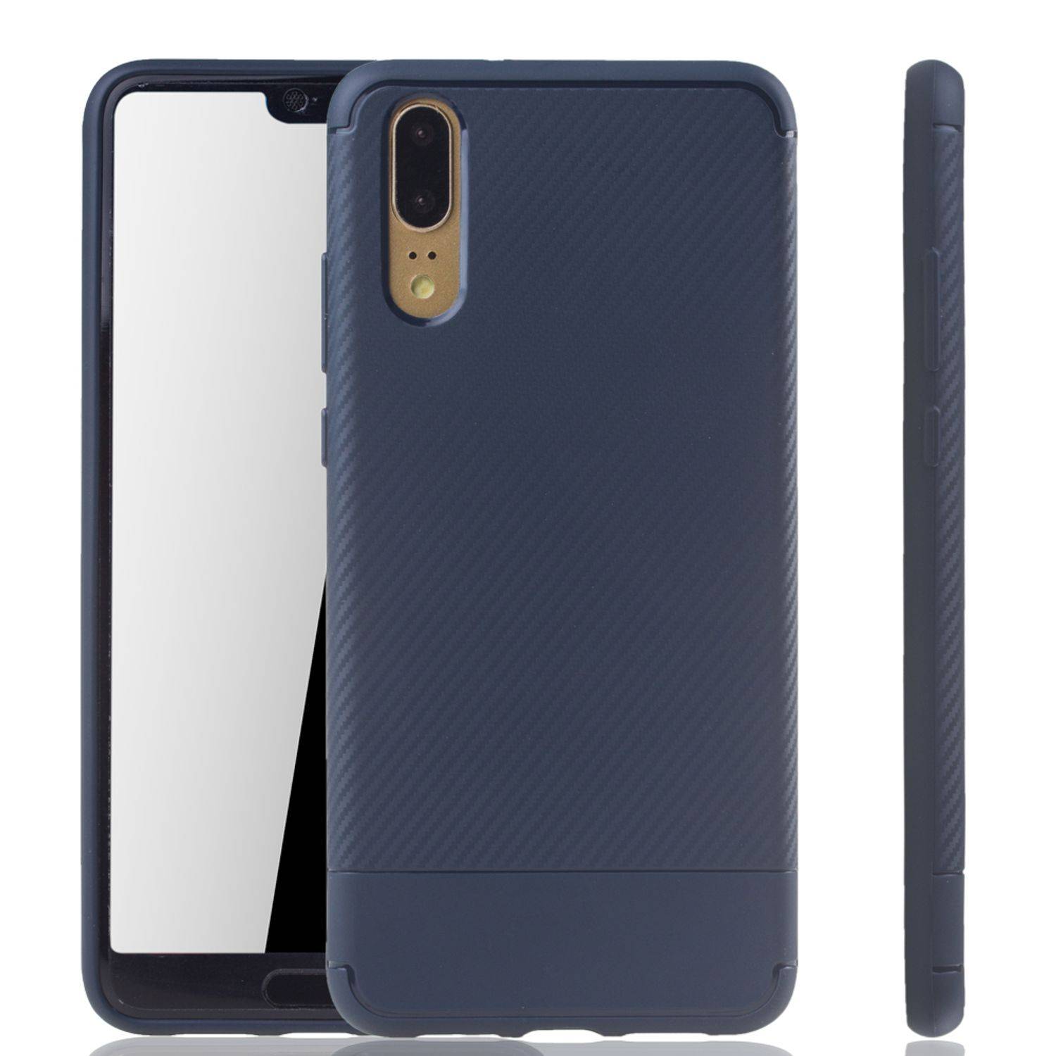 Huawei P20 Handyhülle Backcover Blau