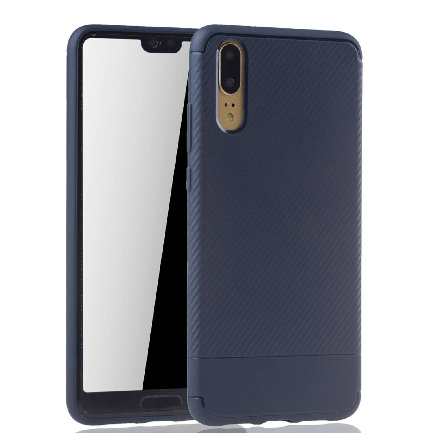 Huawei P20 Handyhülle Backcover Braun